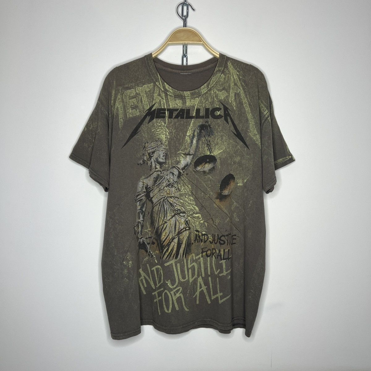 Band Tees × Metallica × Vintage Rare Vintage Metallica And Justice For All Graphic T-shirt Size US L / EU 52-54 / 3 - 1 Thumbnail
