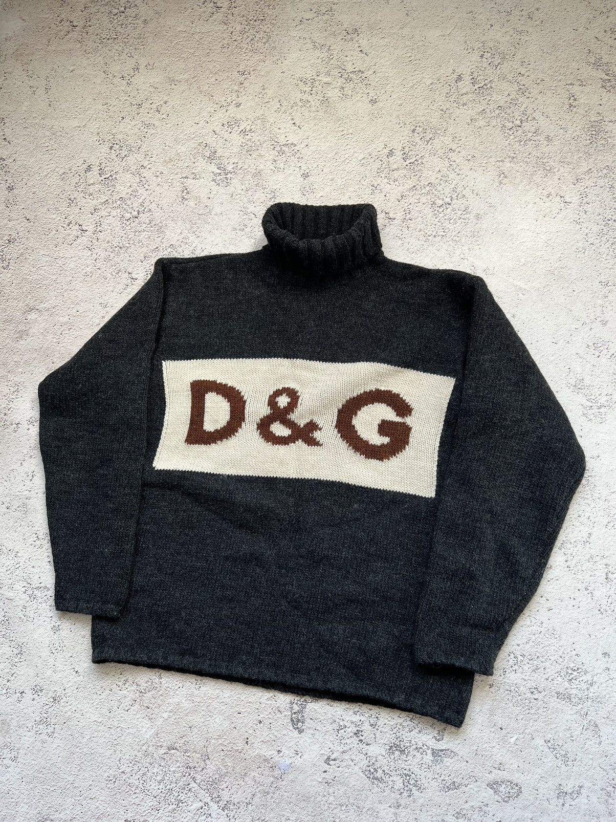 Dolce & Gabbana Dolce & Gabbana Vintage Logo Wool Turtleneck Sweater Size US M / EU 48-50 / 2 - 2 Thumbnail