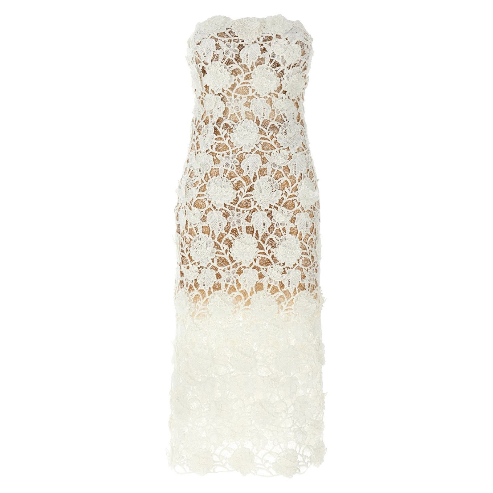 ERMANNO SCERVINO Macramé White Lace Dress New & Authentic (W