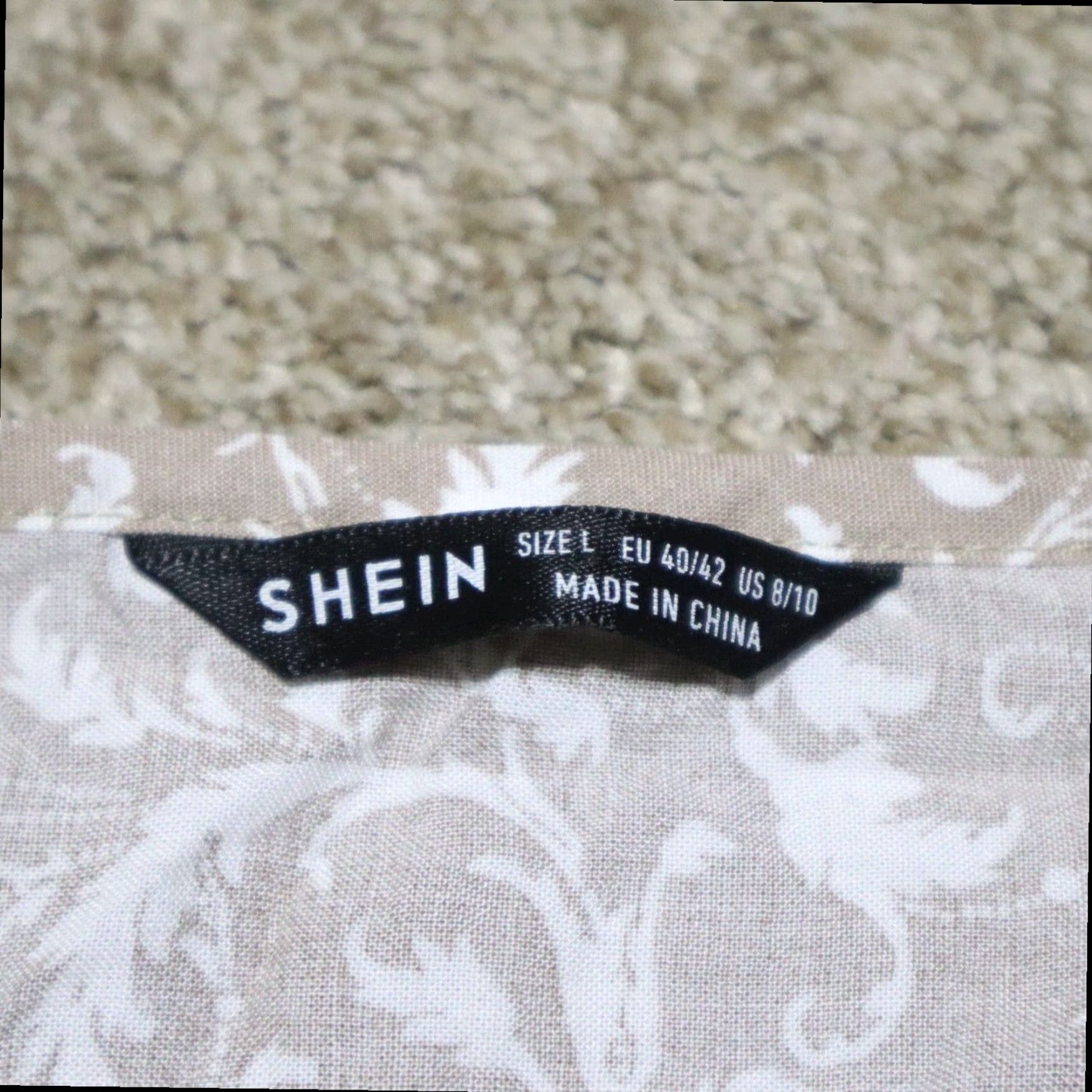 Shein SheIn Floral Hawaiian Short Sleeve Tunic Dress Womens Large Brown Size L / US 10 / IT 46 - 3 Thumbnail