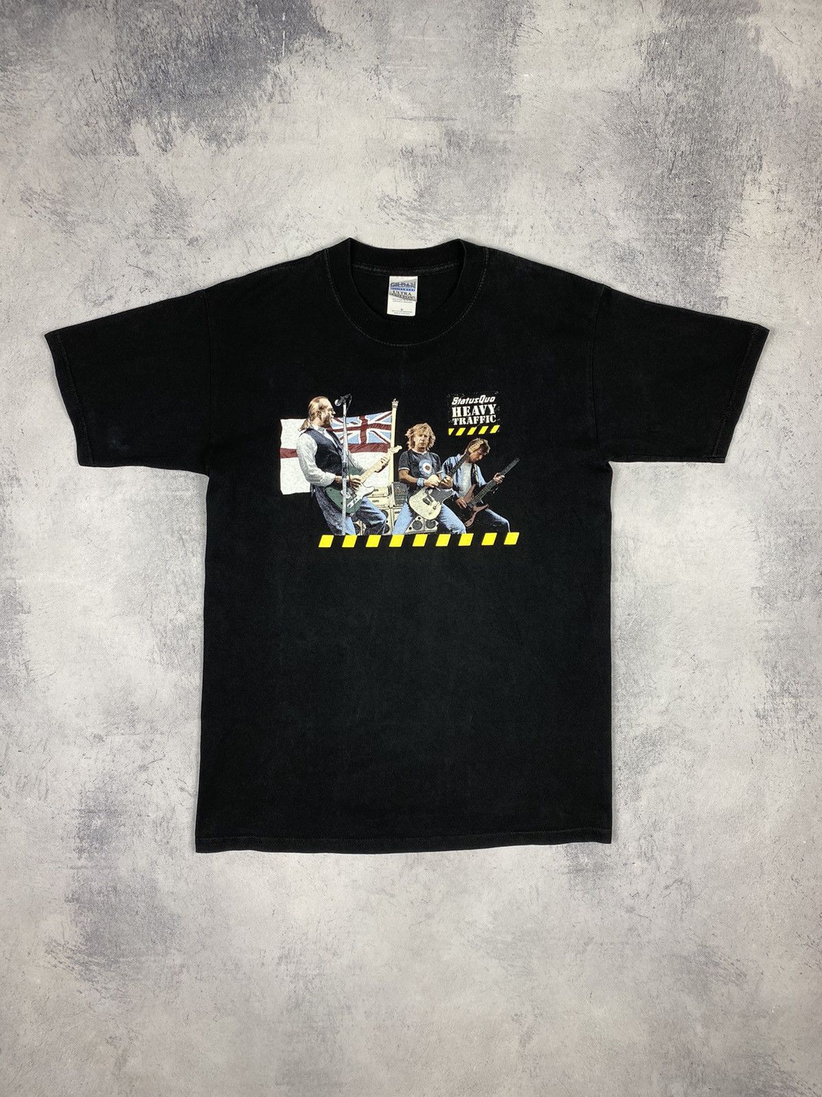 Band Tees Status Quo Heavy Traffic 2003 World Tour Vintage T Shirt Size US M / EU 48-50 / 2 - 2 Thumbnail
