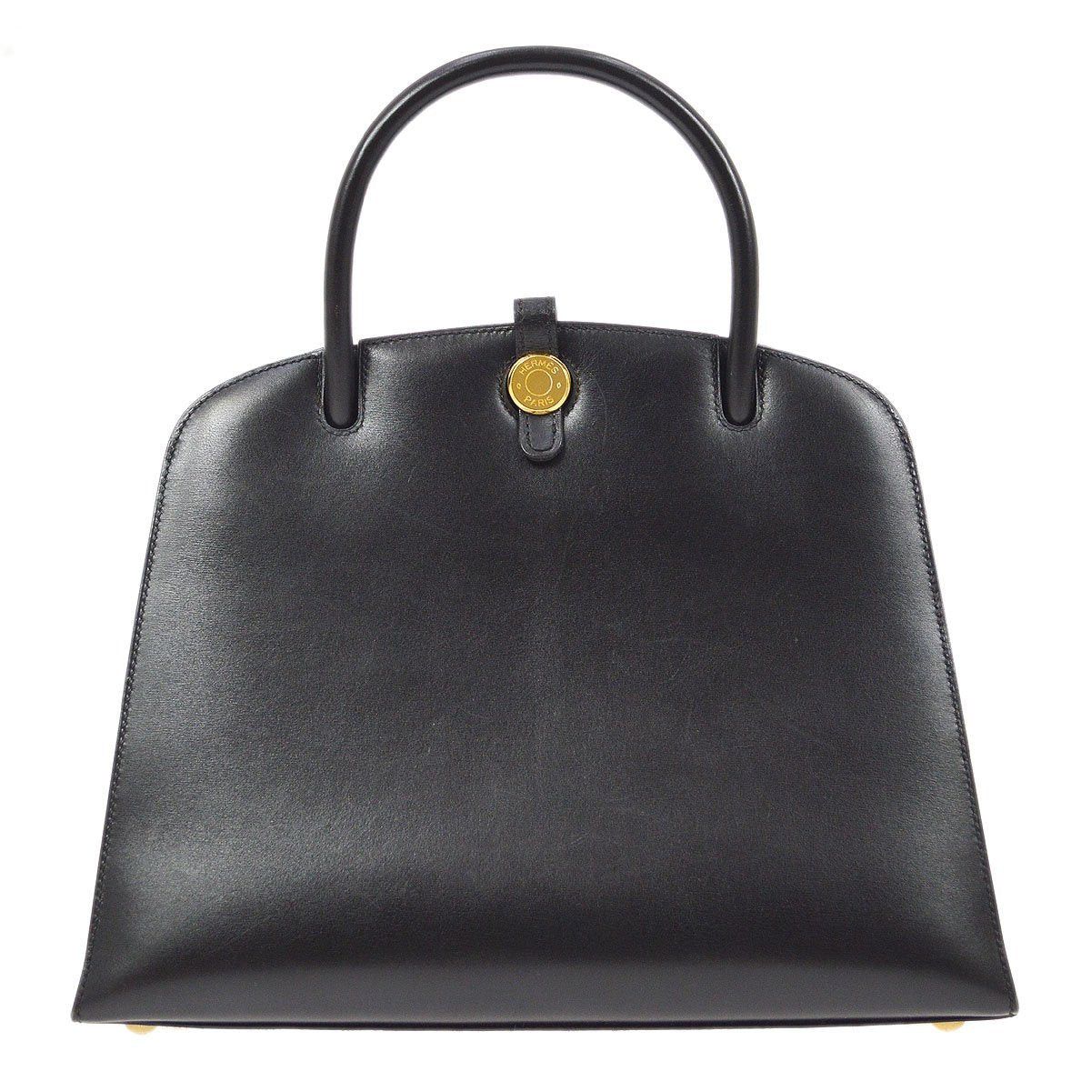 image of Hermes 2001 Dalvy 30 Black Box Calf 81330, Women's