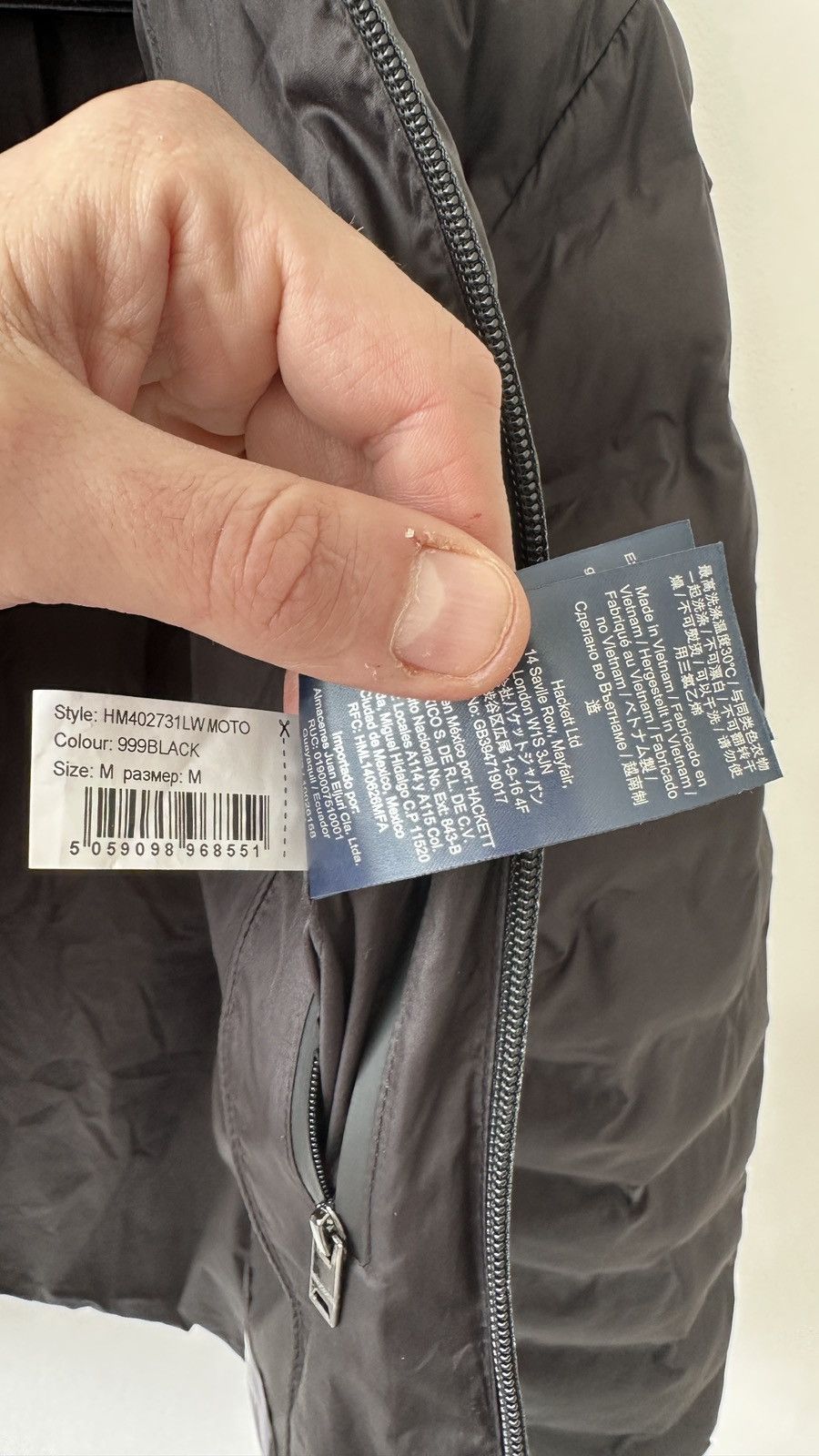 Hackett Hackett Lightweight Jacket Size M Shell/Oyster Recycled Tech Size US M / EU 48-50 / 2 - 16 Thumbnail