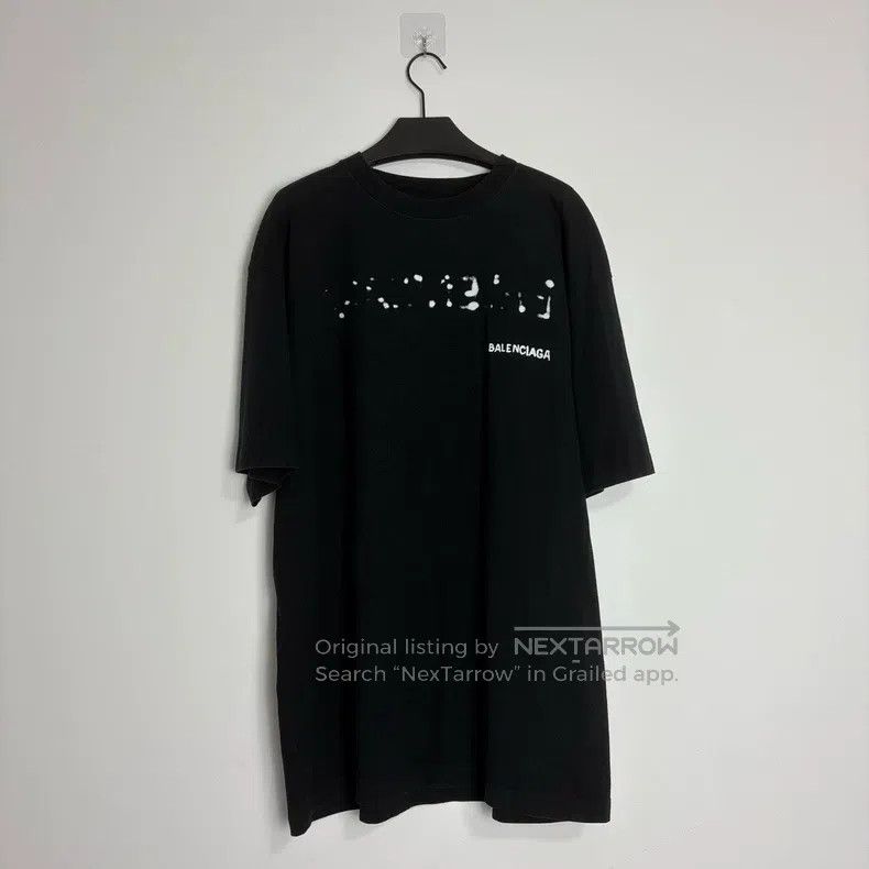 Balenciaga Balenciaga Faded Graffiti Spray Short Sleeve Size US S / EU 44-46 / 1 - 1 Thumbnail