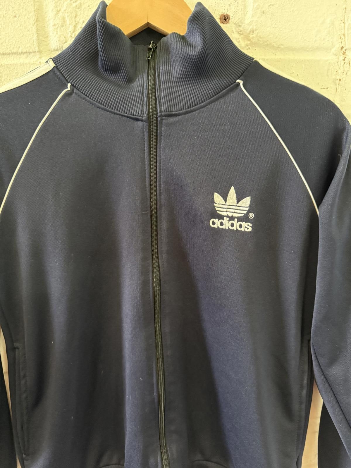 Adidas Adidas Classic Zip-Up Track Jacket - Navy Size US S / EU 44-46 / 1 - 2 Thumbnail