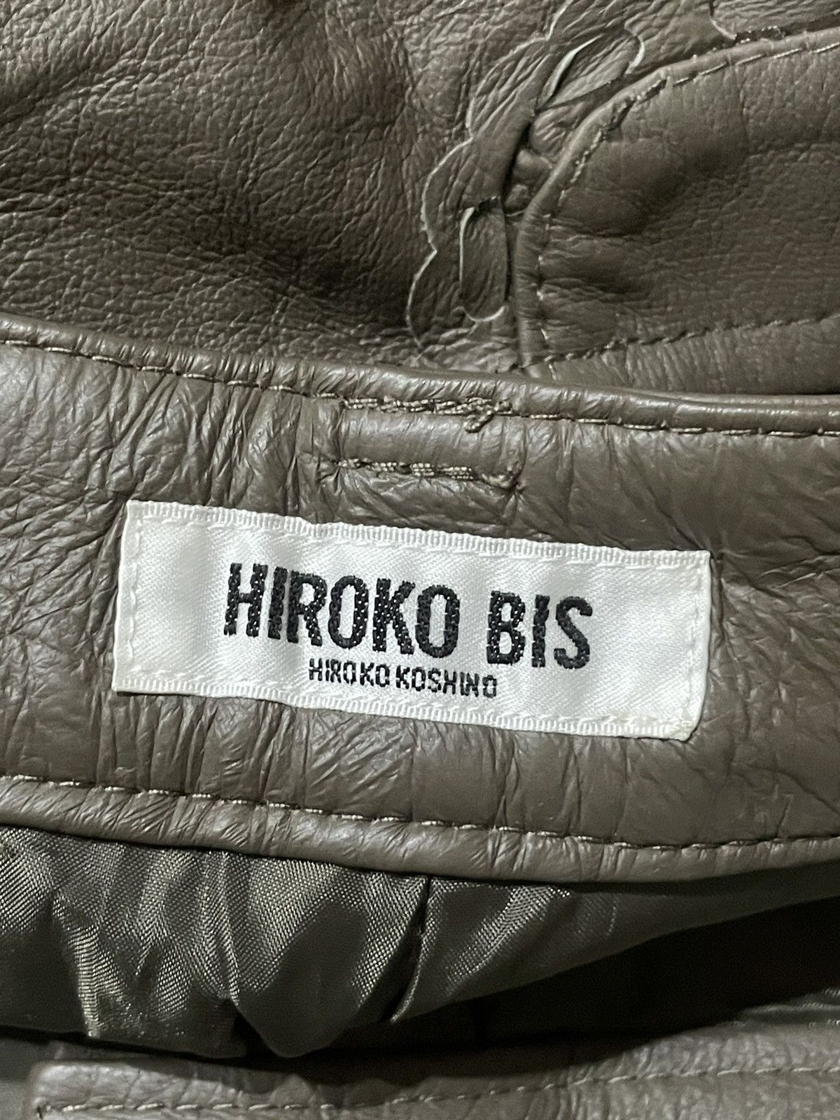 Hiroko Koshino Homme Hiroko BIS Pigskin Shorts Size 29" - 4 Thumbnail