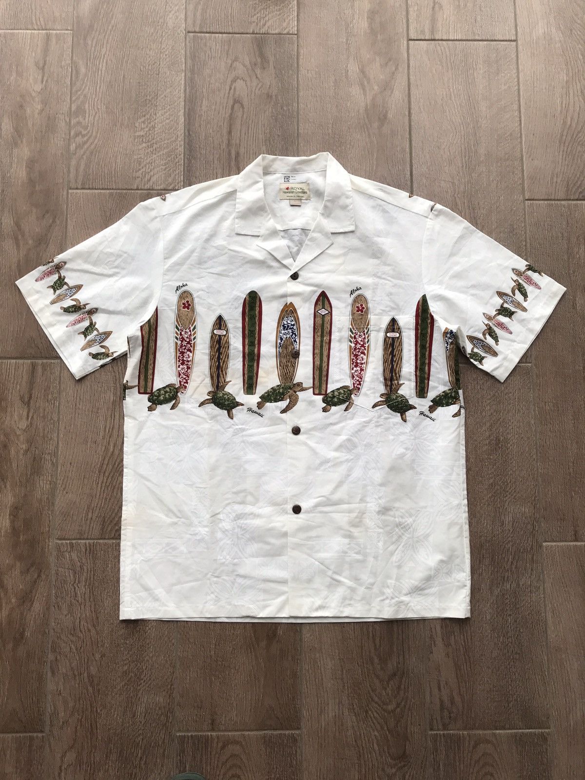 Crazy Shirts VTG Royal Hawaiian Creations Shirt Button Up Made In