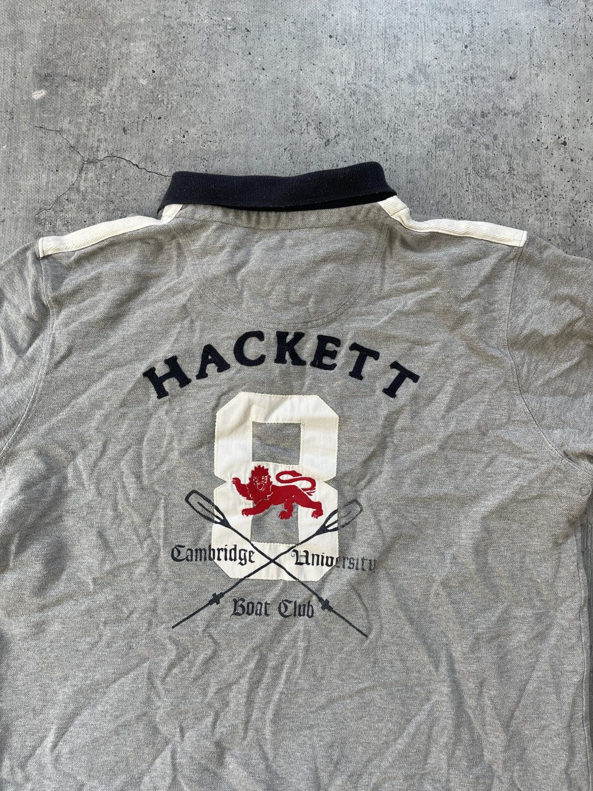 Hackett Hackett London Great Britain Big Logo Polo Shirt Size US XL / EU 56 / 4 - 5 Thumbnail