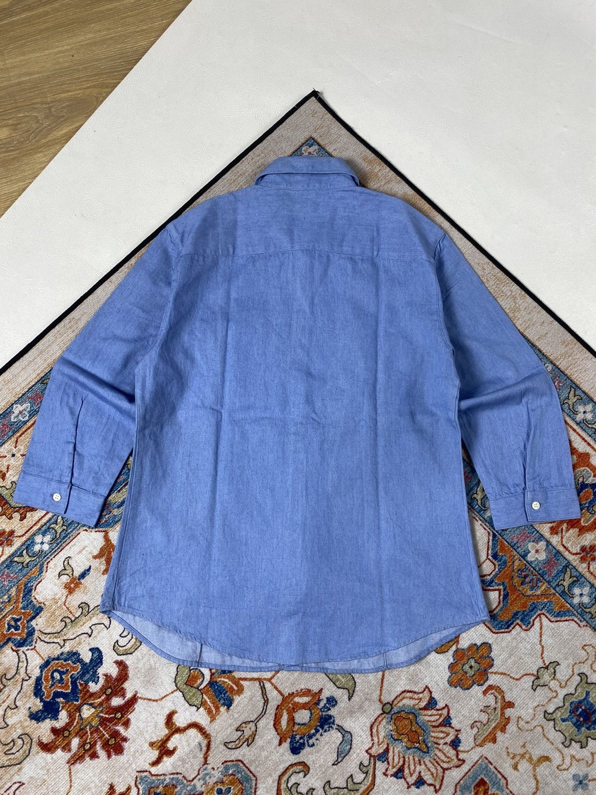 Issey Miyake Im Miyake Design Studio Heavy Catton Button Up Shirt Size L / US 10 / IT 46 - 7 Thumbnail