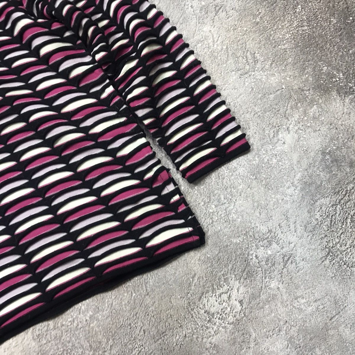 Vintage Vintage Y2K Striped Knit Sweater Oversized Rave Aesthetic XL Size XL / US 12-14 / IT 48-50 - 5 Thumbnail