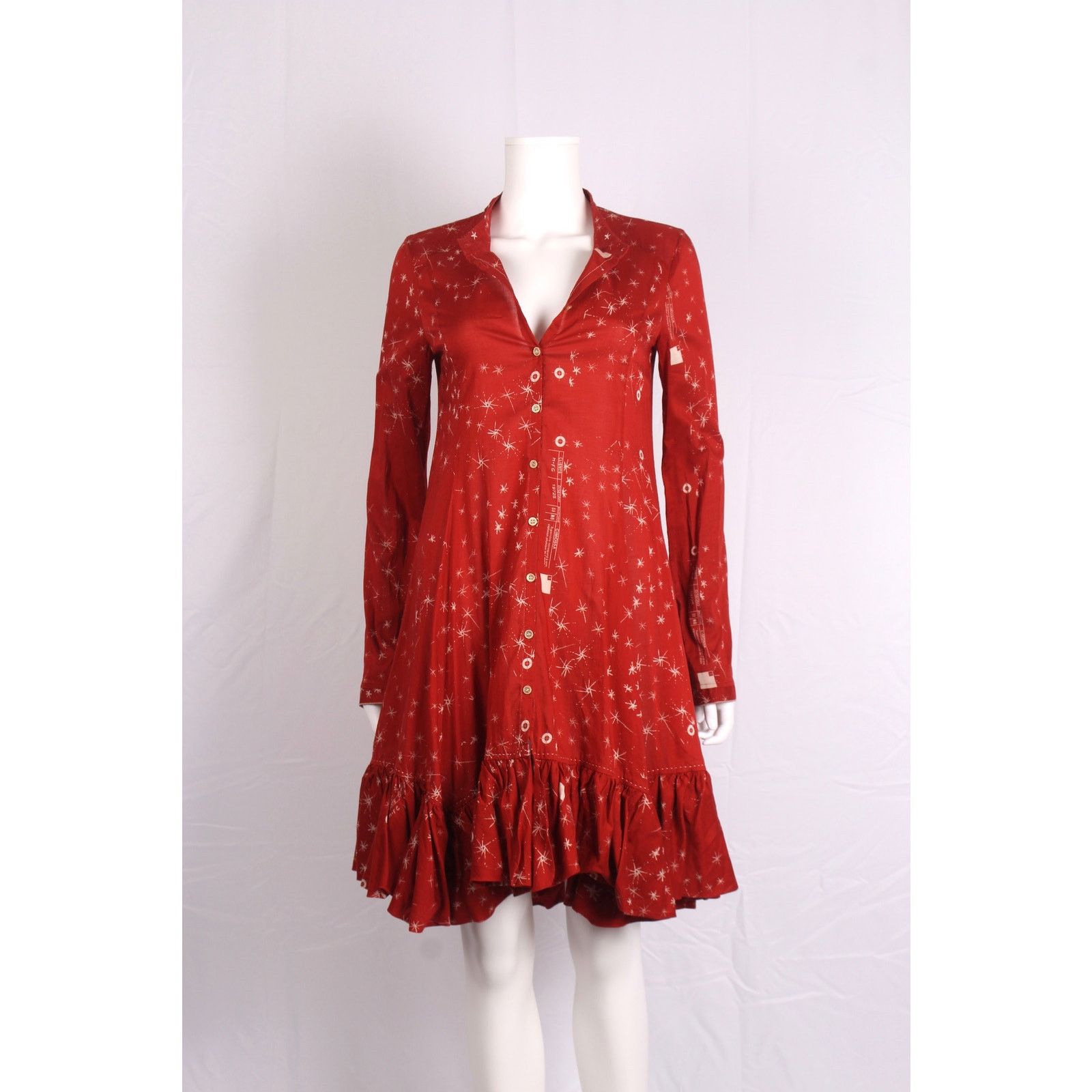 Marithe + Francois Girbaud Marithé François Girbaud Star Print Shirt Dress Size S / US 4 / IT 40 - 1 Thumbnail