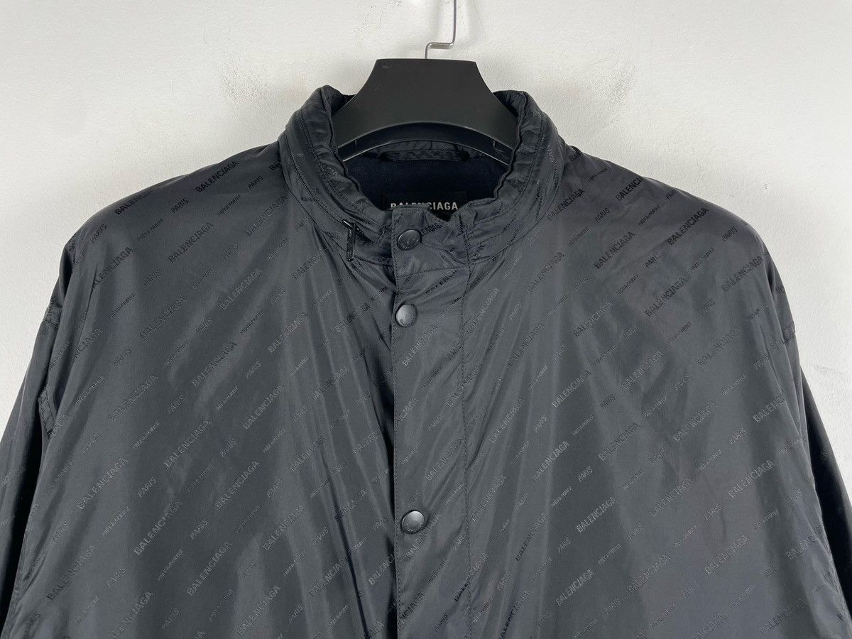 Balenciaga Balenciaga Monogram Prints Logo Hooded Jacket Size US S / EU 44-46 / 1 - 9 Thumbnail