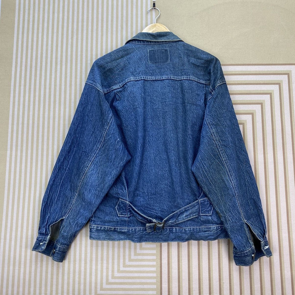 Vintage 🫶vintage blue denim trucker jacket-Denim Trucker Acid Wash Size US M / EU 48-50 / 2 - 2 Thumbnail