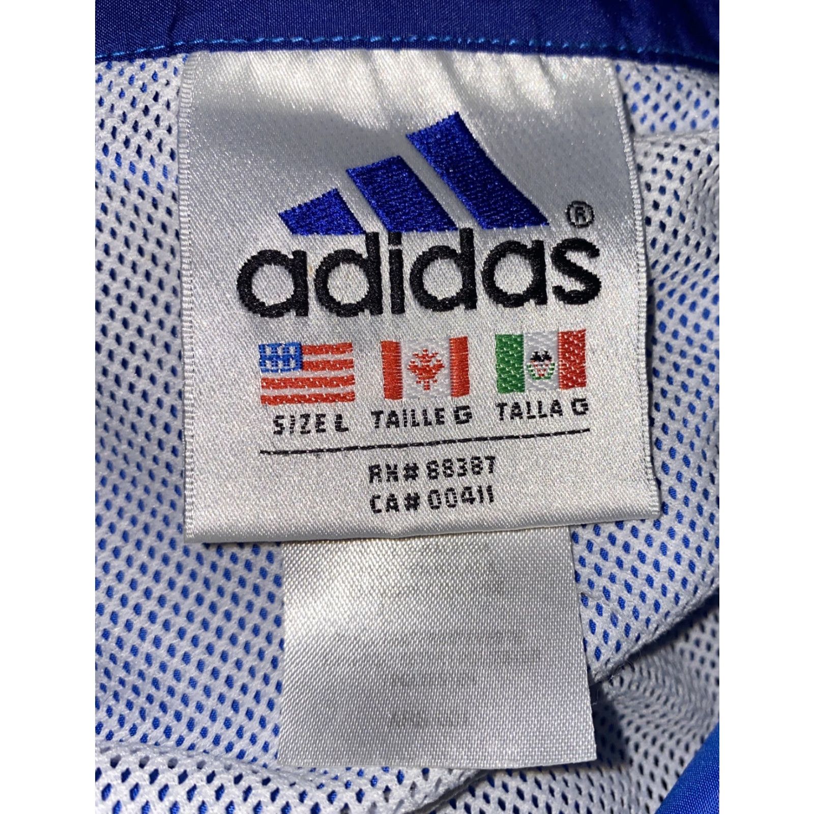 Adidas Adidas Mens Jacket Blue Polyester 1/2 Snap Pullover Size L Mens Blue Polyester 1/2 Snap Button Pullover Jacket L Size US L / EU 52-54 / 3 - 7 Thumbnail