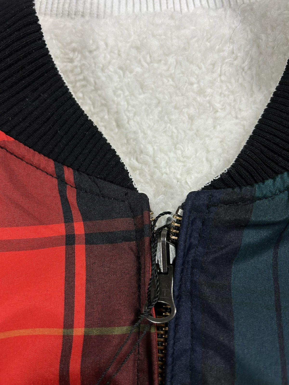 Stussy Stussy Sherpa bomber jacket reversible fleece tartan Size US XL / EU 56 / 4 - 4 Thumbnail