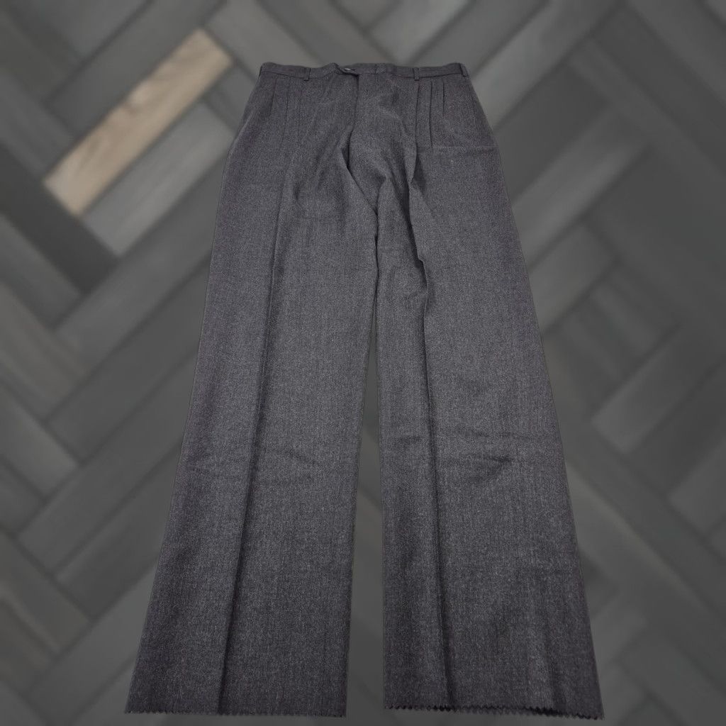 Vintage VTG John Alexander Dress Pants Men's 38x36 Gray Wool Pleated Unhemmed NWT Size US 38 / EU 54 - 1 Thumbnail
