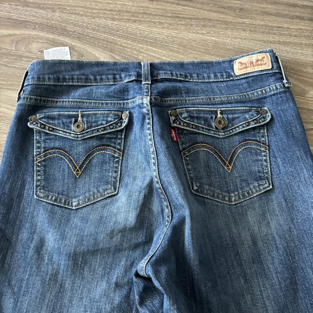Levi's Crazy Vintage Y2K/2000s Grunge Dark Wash Levis Denim Jeans! 30x26 Size US 30 / EU 46 - 7 Thumbnail
