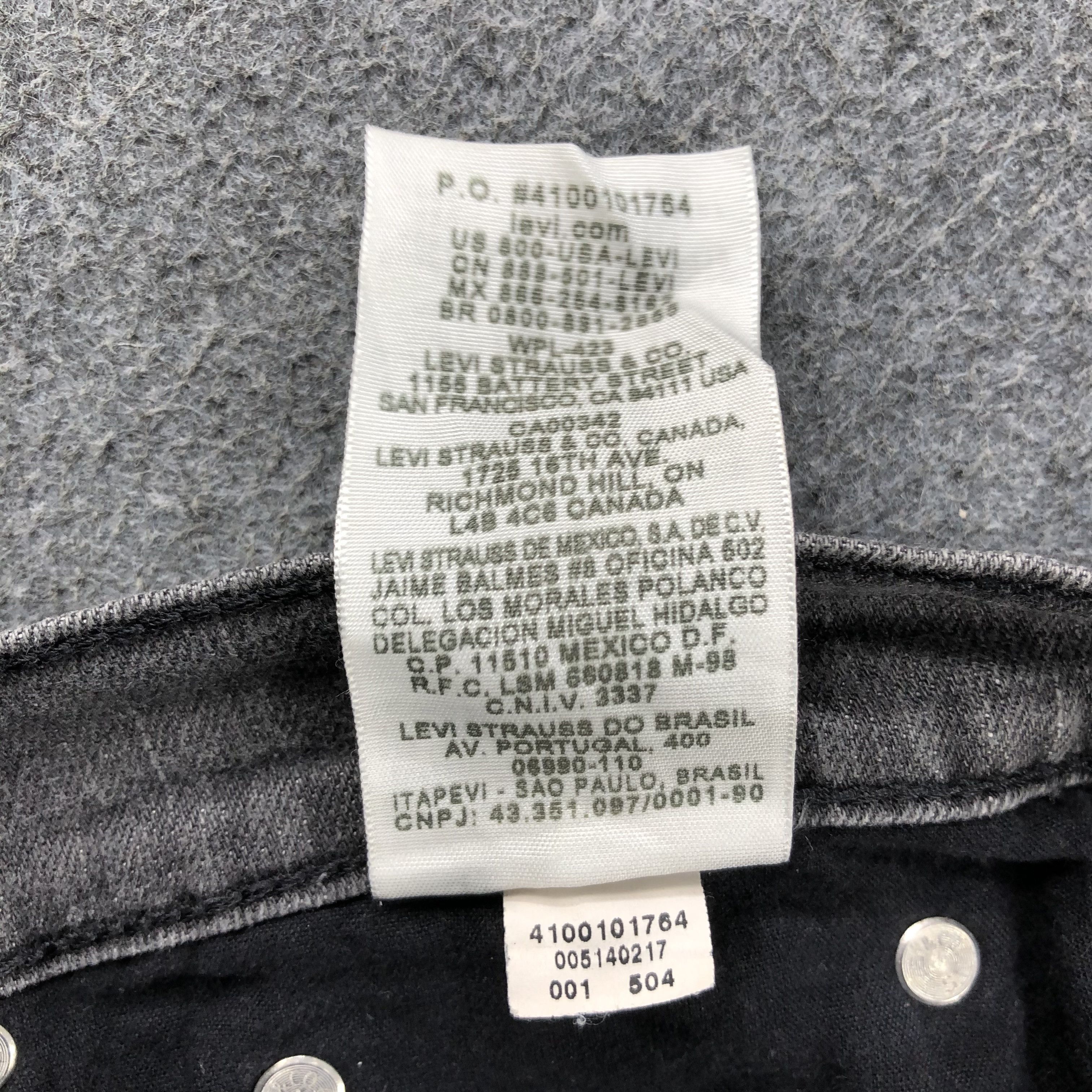 Levi's Vintage Faded Black Levis 514 Jeans-J2428 Size US 34 / EU 50 - 12 Thumbnail