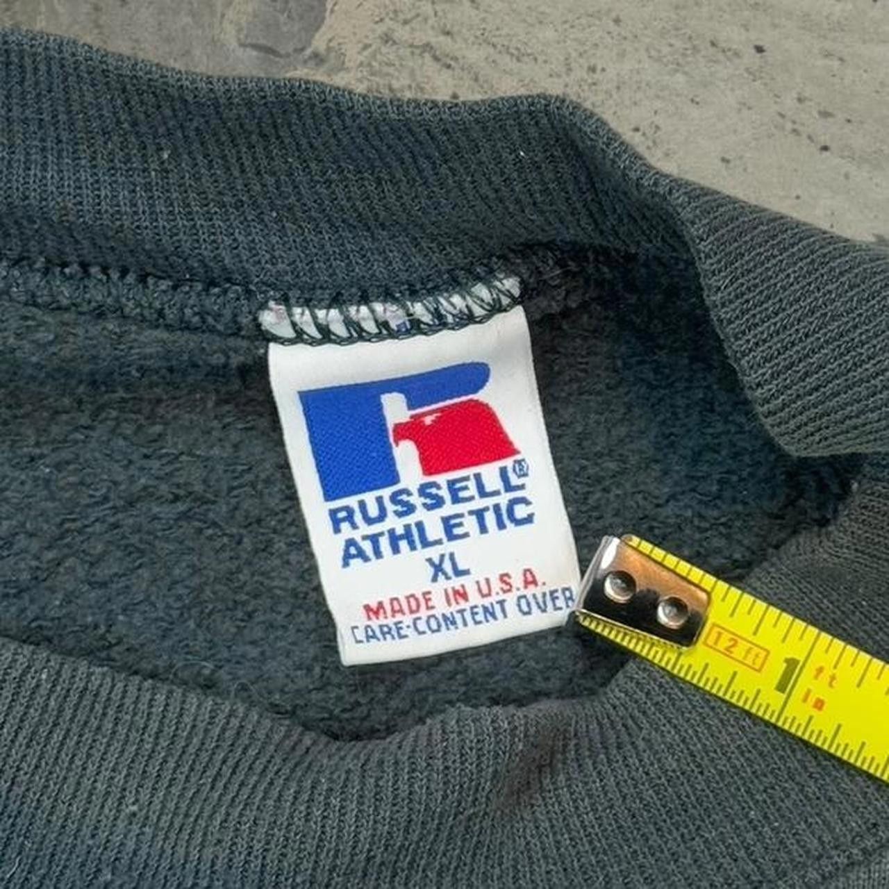 Russell Athletic × Vintage Vintage 90s Russell Athletic Faded Forest Green Crewneck Size US XL / EU 56 / 4 - 5 Thumbnail