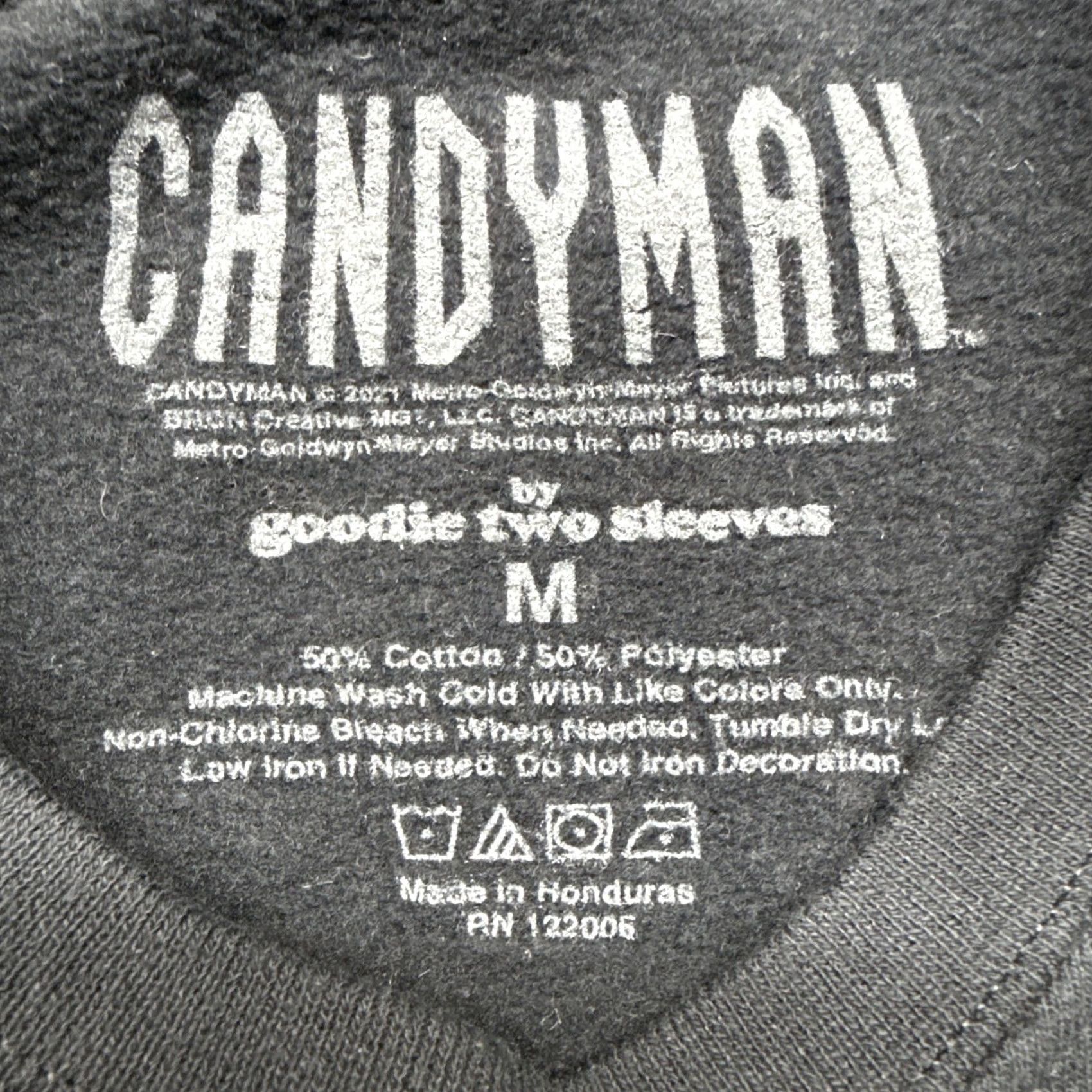 Vintage VINTAGE Candyman Farewell To The Flesh Pullover Crewneck Sweatshirt Mens Size M Black Cotton Polyester Fleece Goodie Two Sleeves Size US M / EU 48-50 / 2 - 4 Thumbnail