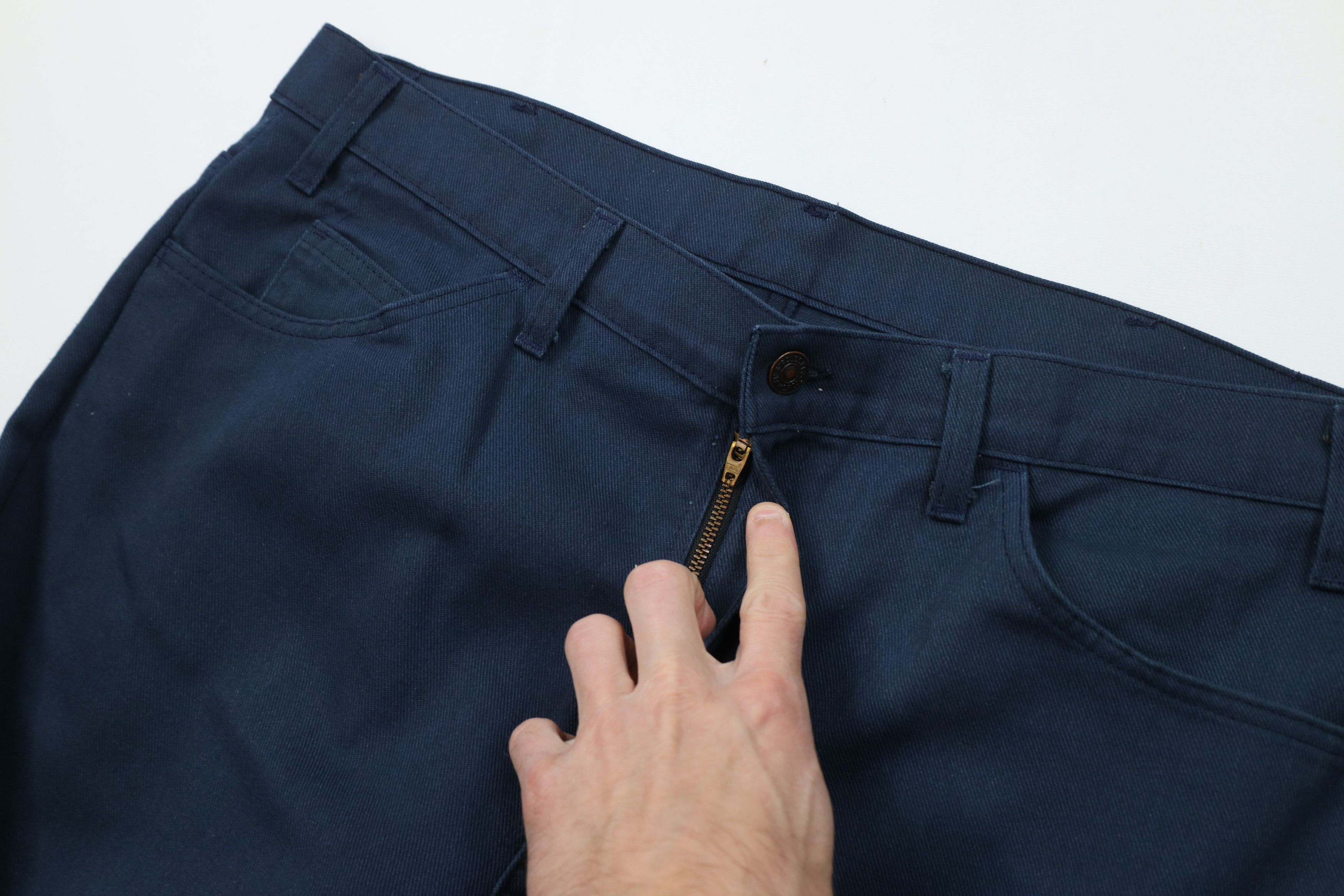 Levi's Vintage 80s Levis 517 Bootcut Wide Leg Pants Blue USA Size US 38 / EU 54 - 7 Thumbnail