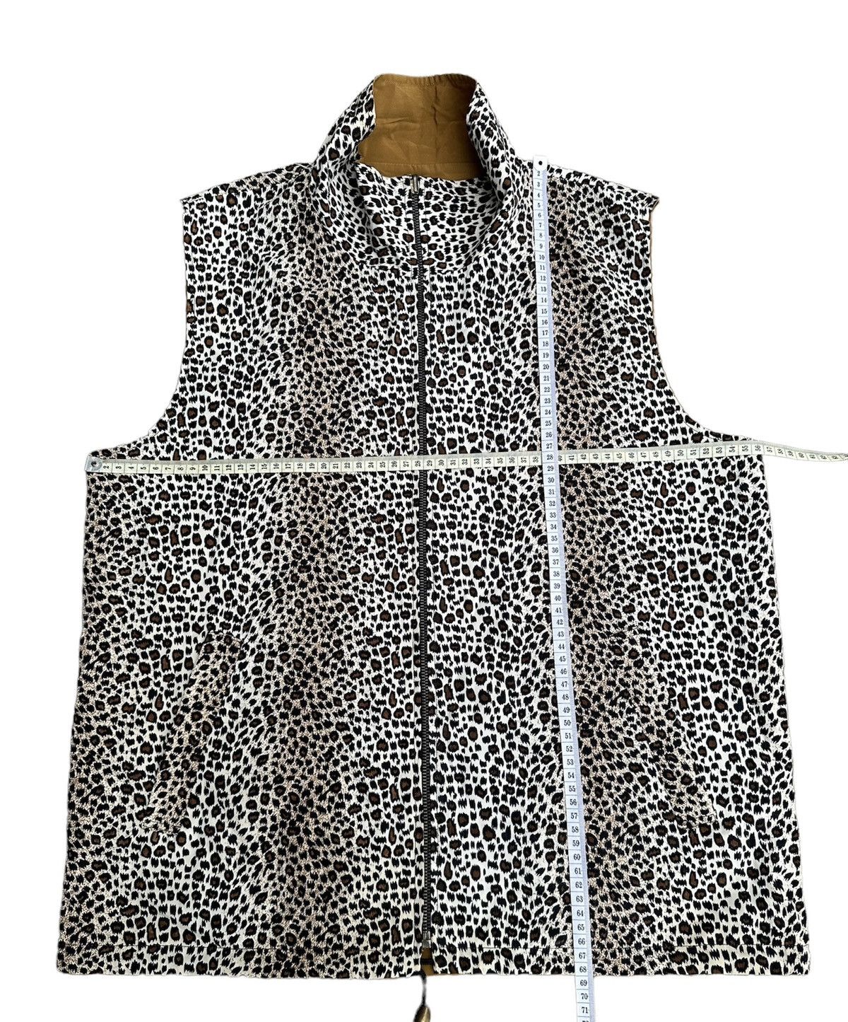 If Six Was Nine × Japanese Brand × Le Grande Bleu (L.G.B.) CRAZY LEOPARD VEST REVERSIBLE CRAZY FASHION LGB STYLED Size US L / EU 52-54 / 3 - 8 Thumbnail