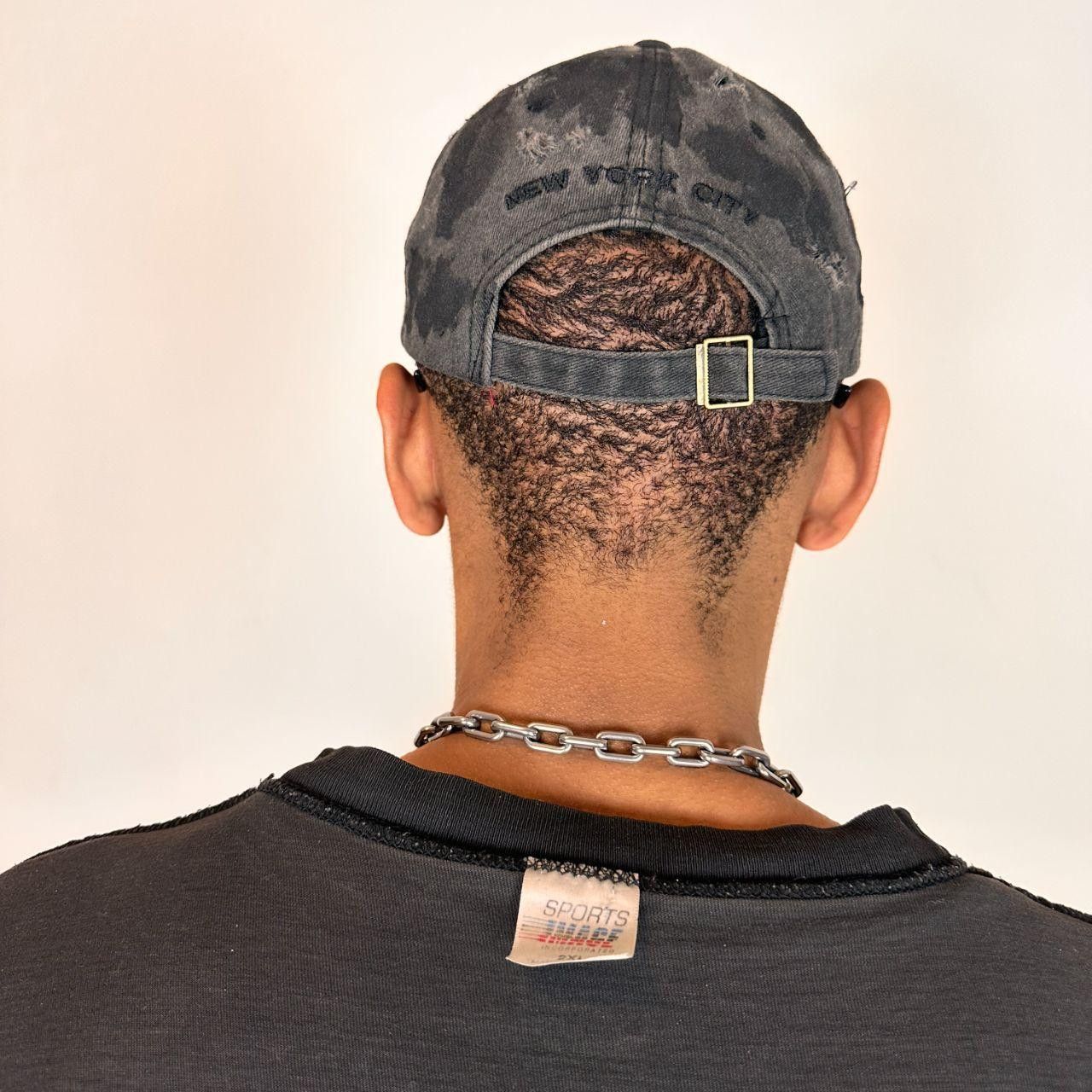 Other ASTROBOI* 'New York Grunge' Black Pierced Distressed Hat Size ONE SIZE - 5 Thumbnail