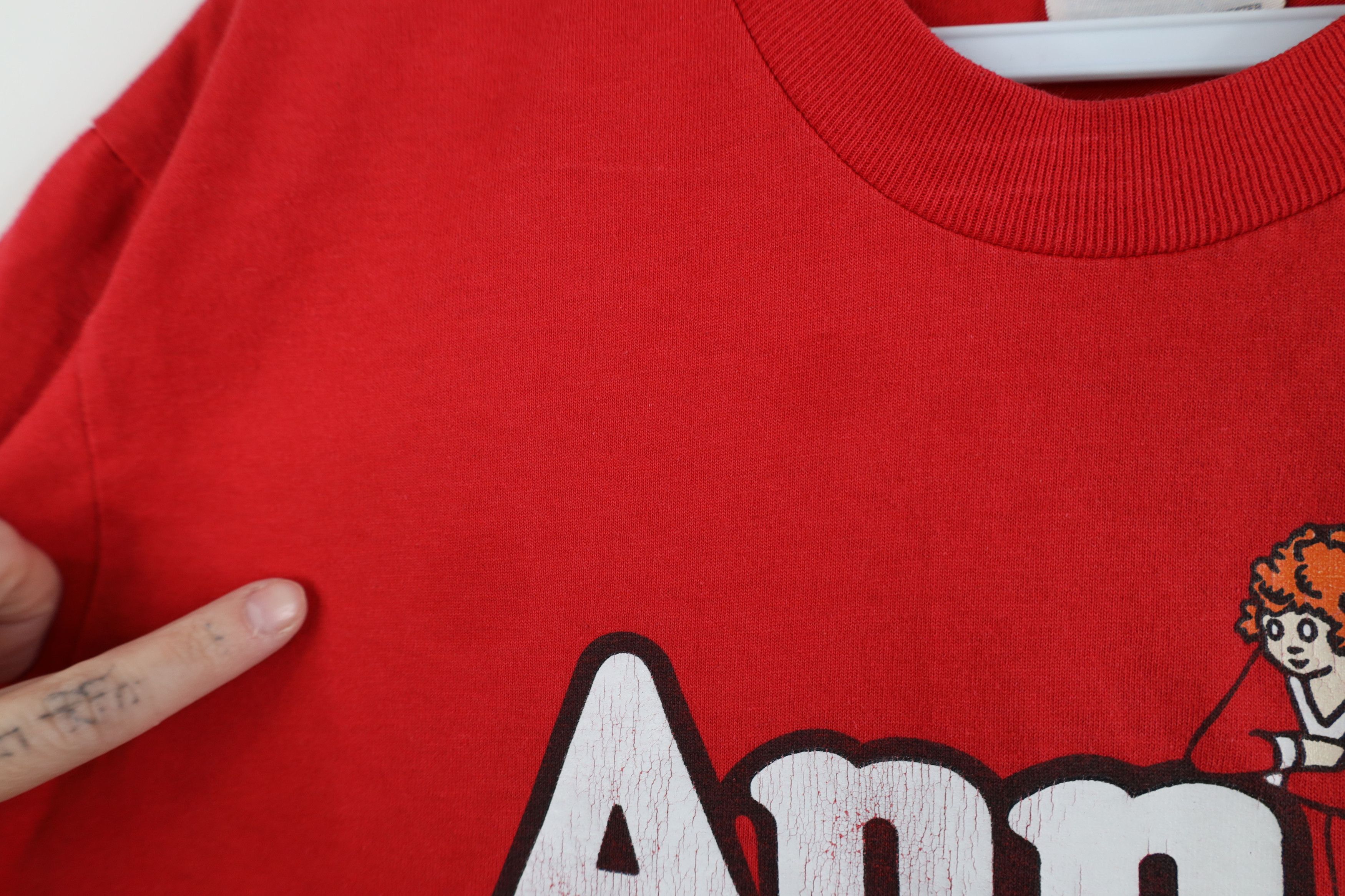 Vintage Vintage 90s Cropped Annie Musical Play Short Sleeve T-Shirt Size S / US 4 / IT 40 - 6 Thumbnail