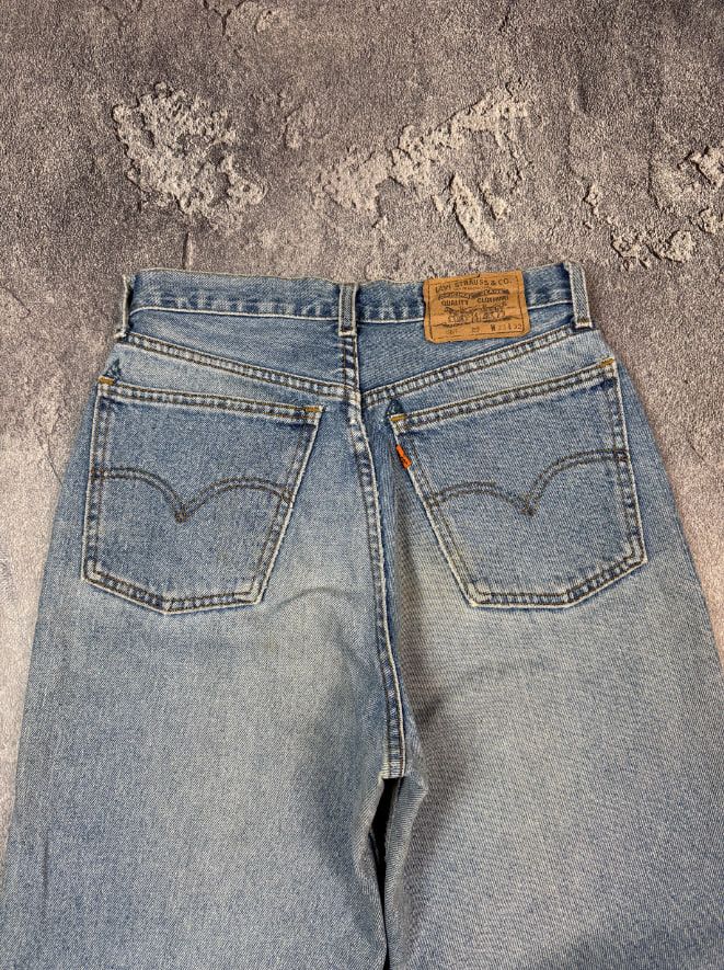 Levi's Vintage 90s Levi's 861 Stone Washed Orange Tab Jeans Y2K Size US 30 / EU 46 - 3 Thumbnail
