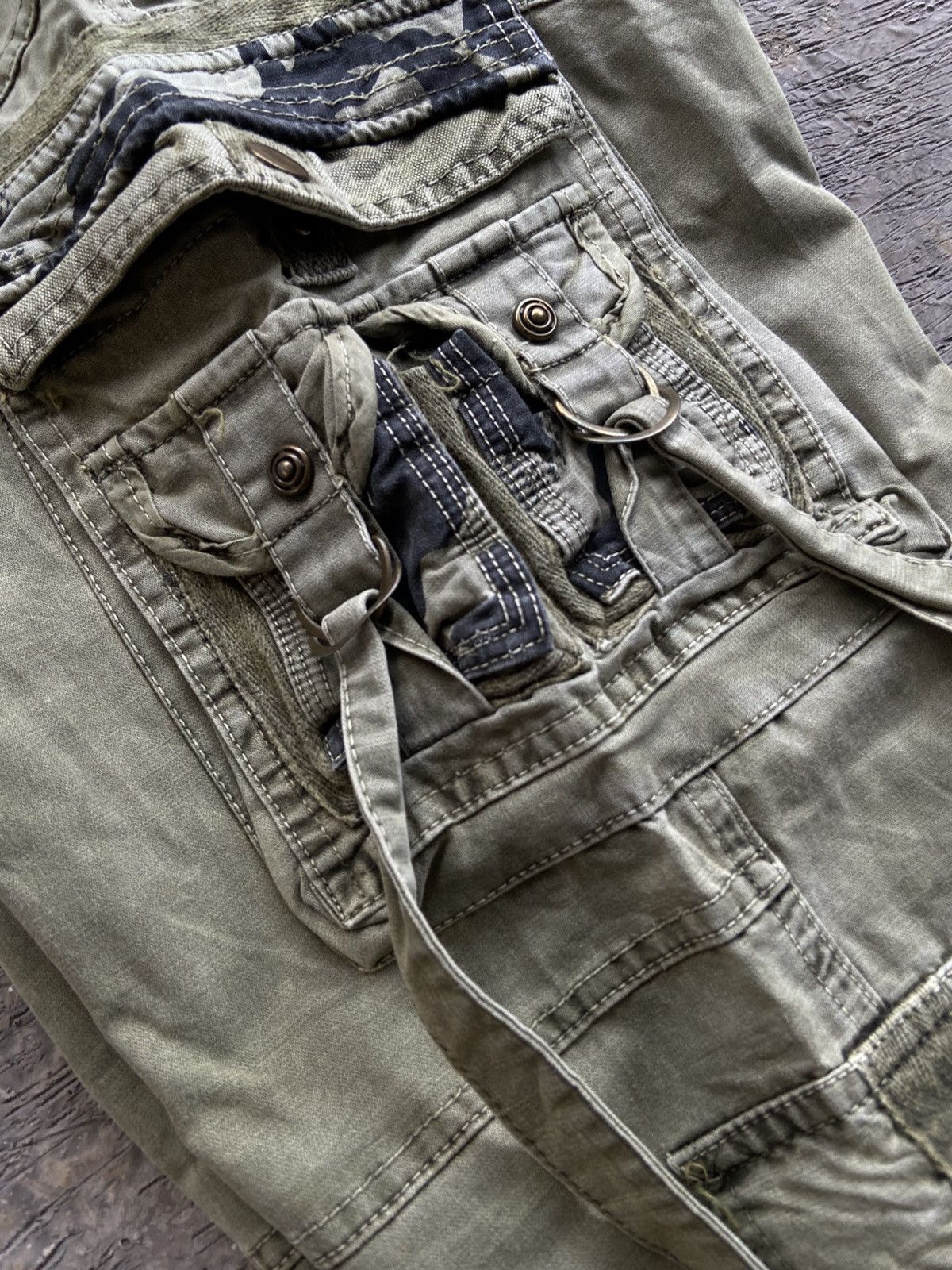 14th Addiction 2000s TBJ - Cyber Apocalypse Style Cargo Bondage Pants Size US 36 / EU 52 - 11 Thumbnail