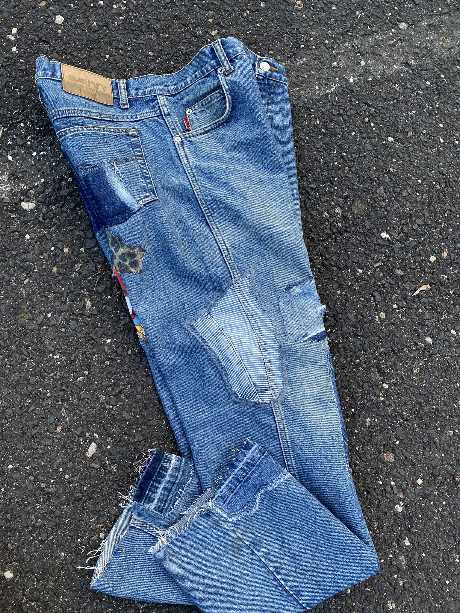 Kapital × Undercover × Vintage Vintage Kapital Inspired Baggy Denim Saschiko Patchwork Size US 34 / EU 50 - 16 Thumbnail