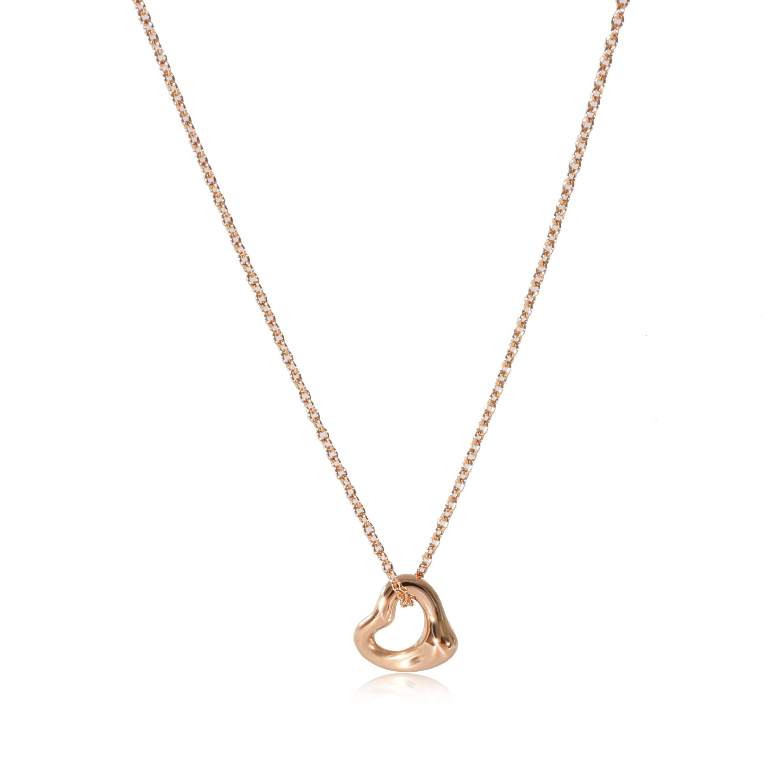 Tiffany & Co. Elsa Peretti Open Heart Pendant in 18k Rose Gold