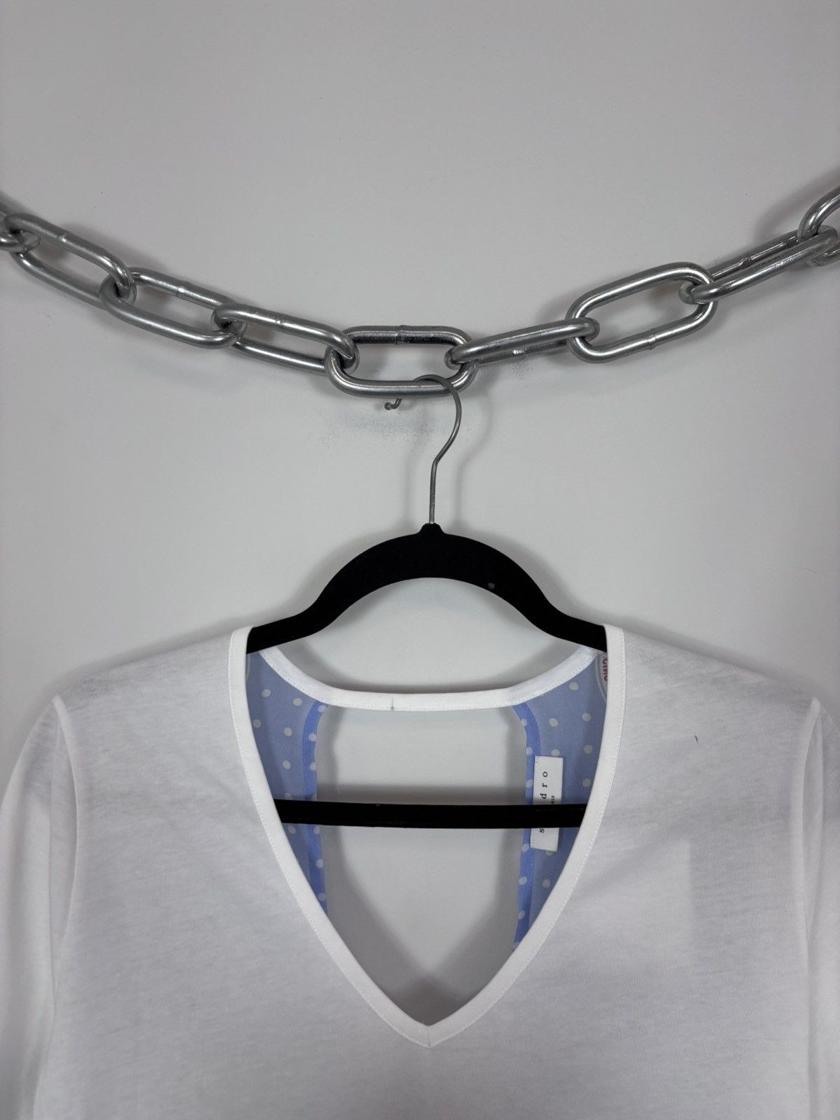 Sandro Sandro NWT Women’s Keep On Dancing White V-Neck T-Shirt Tee Size M / US 6-8 / IT 42-44 - 4 Thumbnail