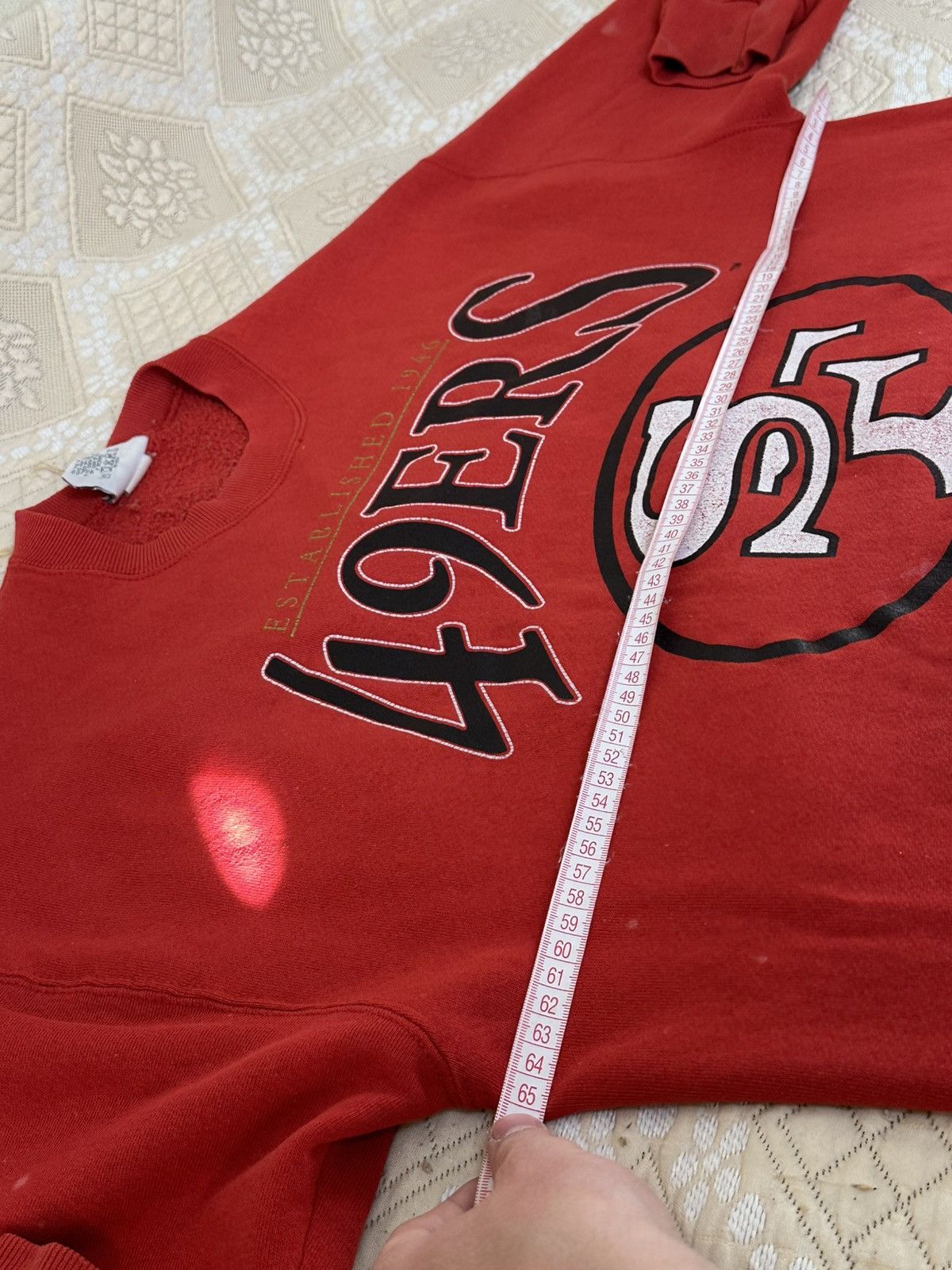 Lee 🔥 1995 San Francisco 49ers NFL Lee USA Sweatshirt Pullover Size US XL / EU 56 / 4 - 10 Thumbnail