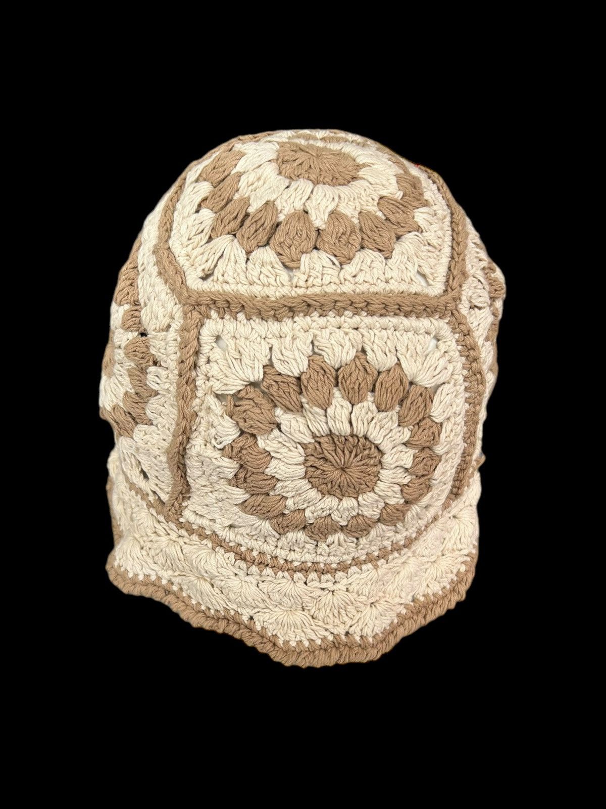 Japanese Brand × Kapital × Vintage Crochet Knitted handmade Hats Rare ☠️☠️ Size ONE SIZE - 4 Thumbnail