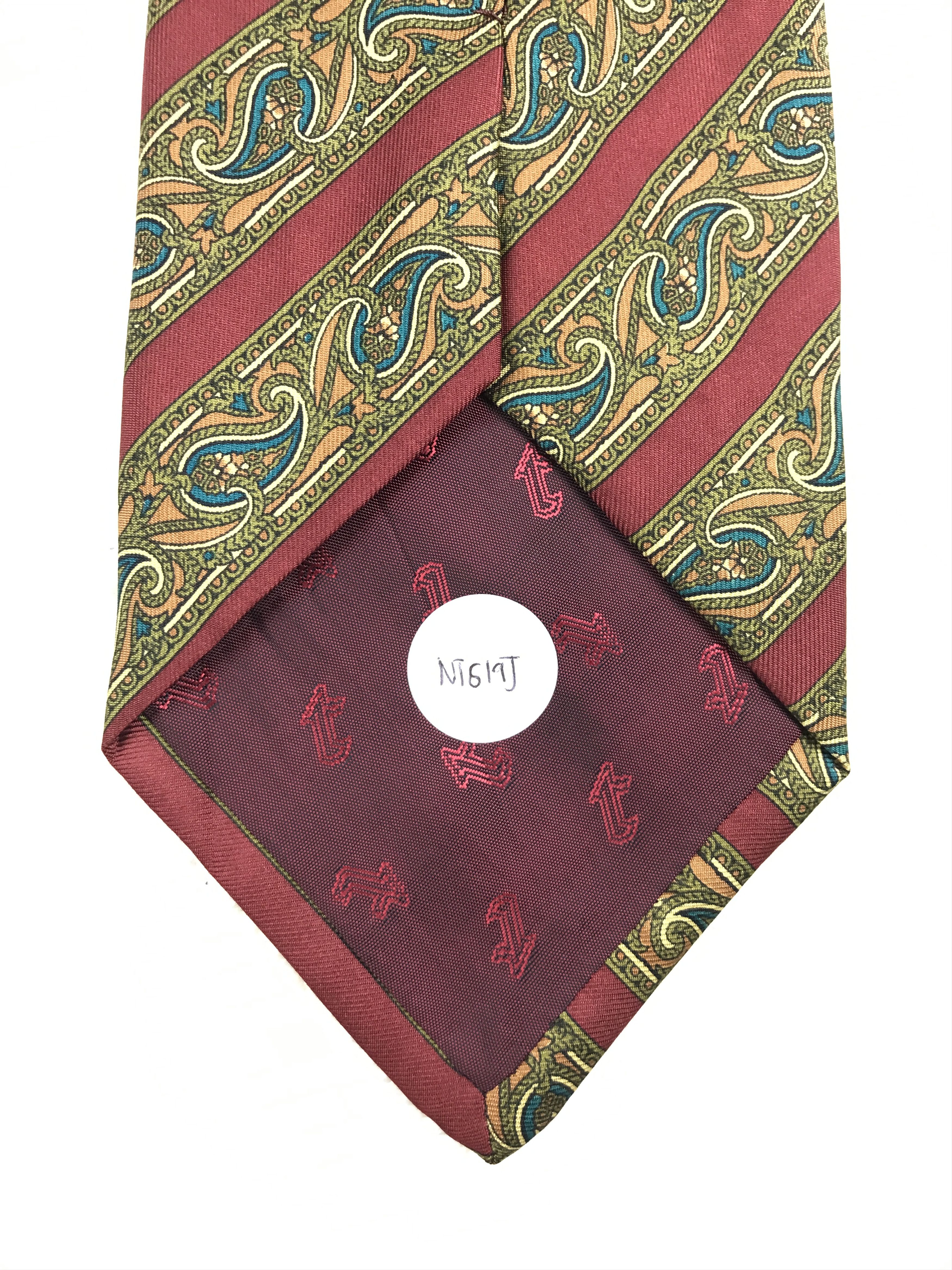 Vintage Vintage a.testoni Silk Necktie Size ONE SIZE - 9 Thumbnail