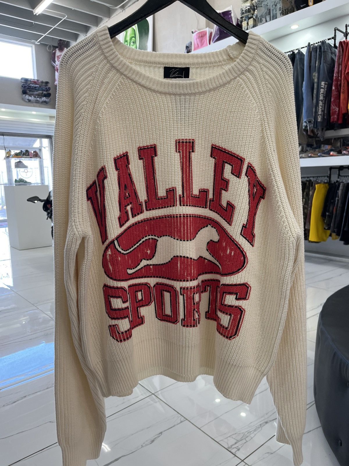 Vale Vale Fisherman Knit Sweater Cream Size US XL / EU 56 / 4 - 1 Thumbnail