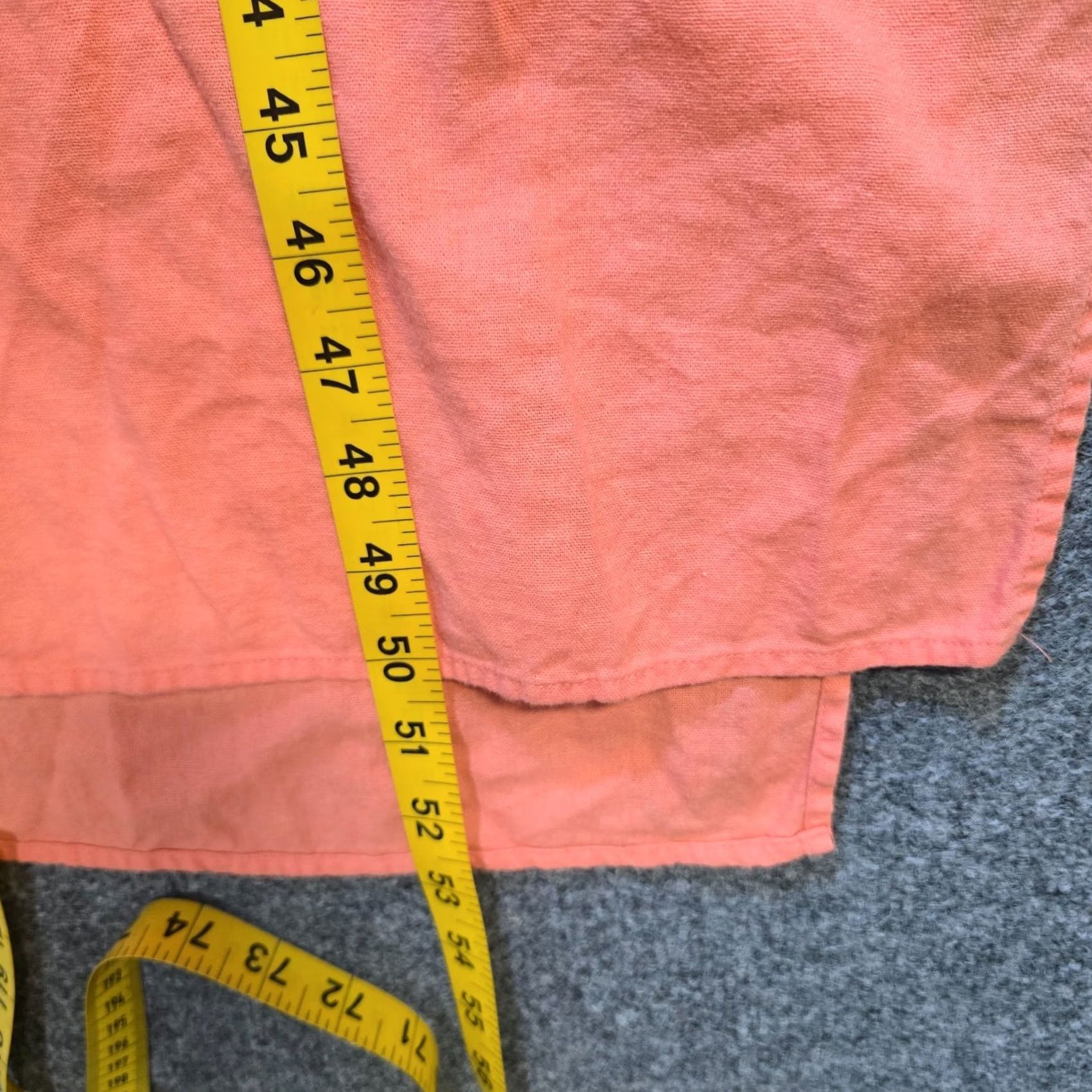 Calvin Klein Calvin Klein Dress Shirt Dress Womens Size 12 Orange Linen Button Midi Casual Size XL / US 12-14 / IT 48-50 - 7 Thumbnail