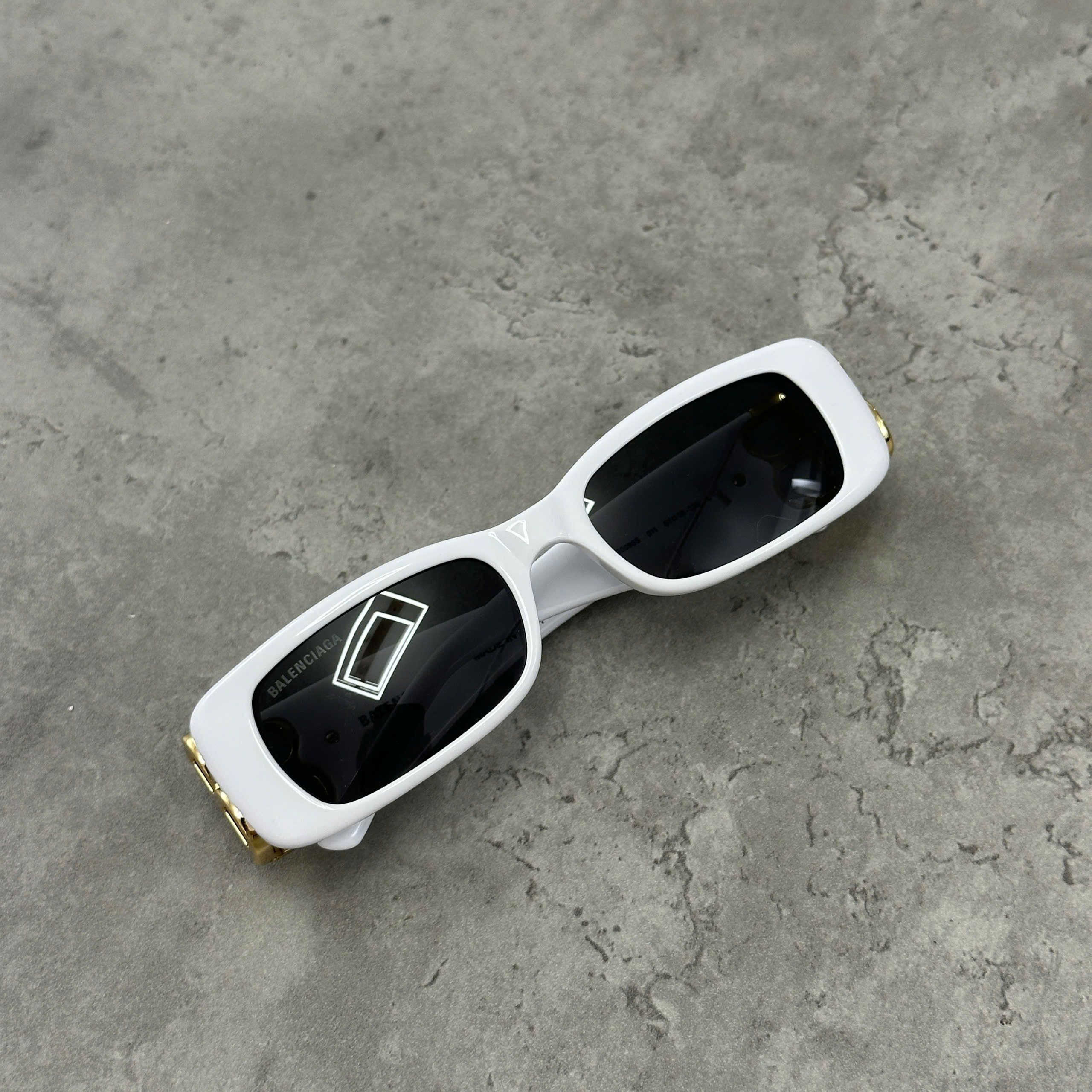 Balenciaga BALENCIAGA BB0096S 011 Dynasty Sunglasses WHITE Size ONE SIZE - 2 Thumbnail