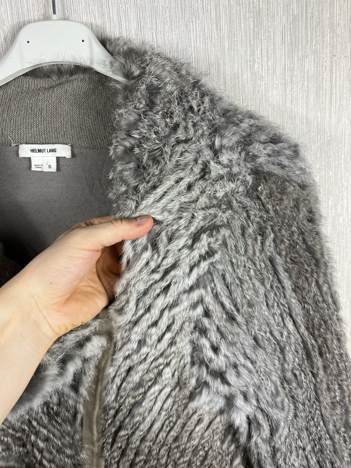 Helmut Lang Archive Helmut Lang vintage real rabbit fur cardigan jacket Size S / US 4 / IT 40 - 25 Thumbnail