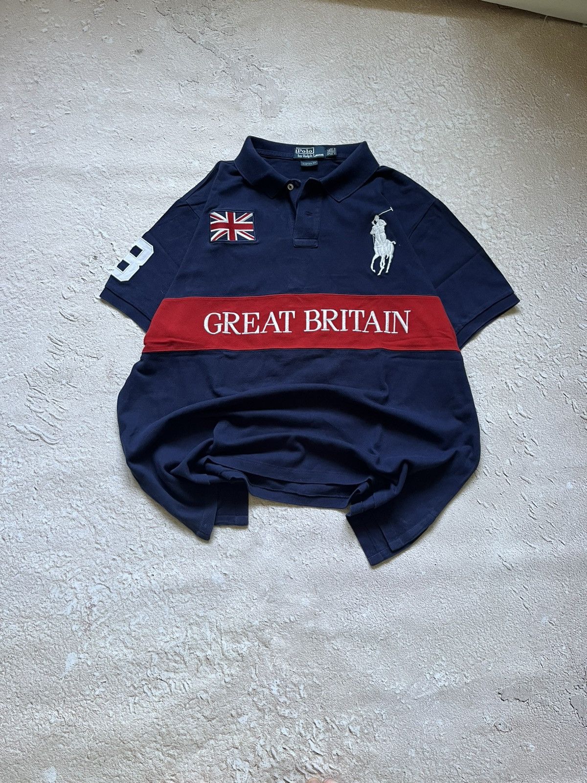 Polo Ralph Lauren Ralph Lauren Polo “Great Britain” Rugby Shirt Y2K Size US XL / EU 56 / 4 - 1 Thumbnail