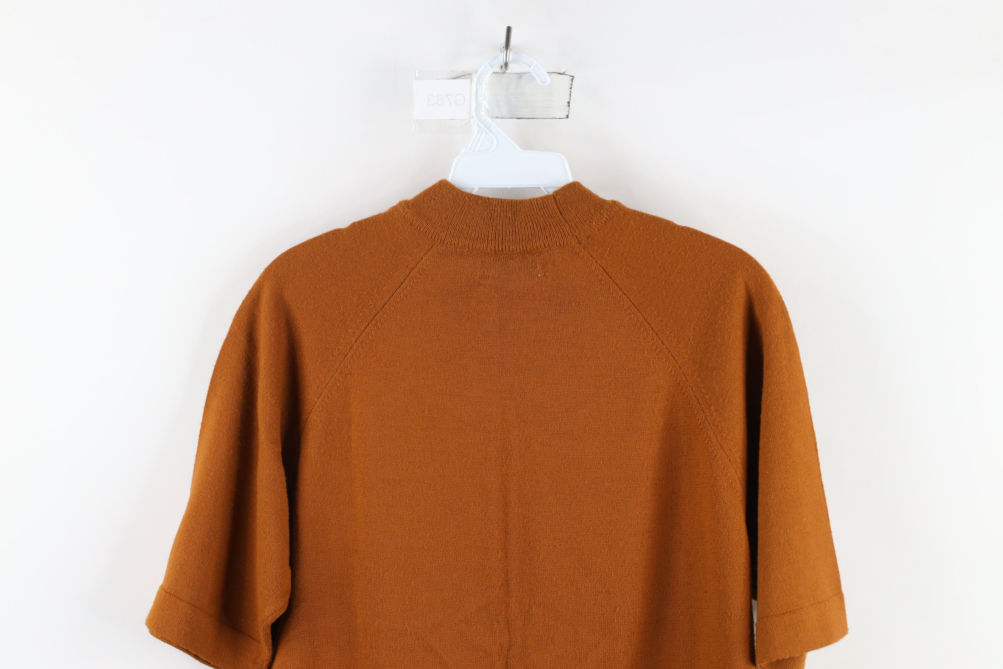 Vintage Vintage 50s 60s Streetwear Short Sleeve Sweater Brown USA Size US S / EU 44-46 / 1 - 7 Thumbnail