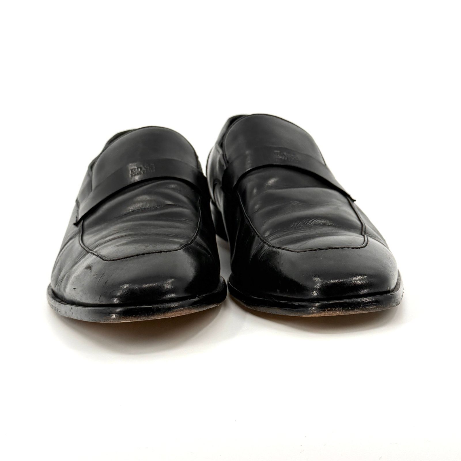 Hugo Boss Black Genuine Leather Minimalist Office Career Loafers Size US 8.5 / EU 41-42 - 7 Thumbnail
