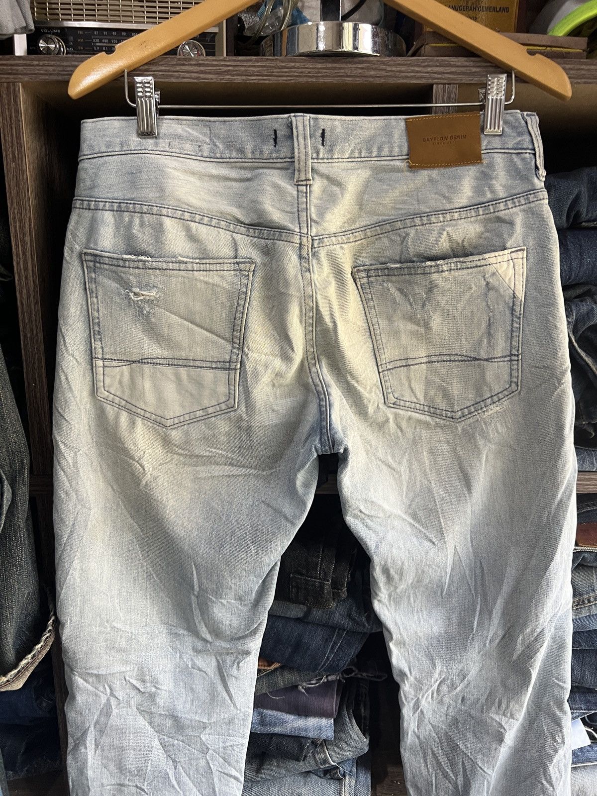 Japanese Brand 🔥Bayflow Denim Slim Skinny Distressed Denim Size US 33 - 12 Thumbnail