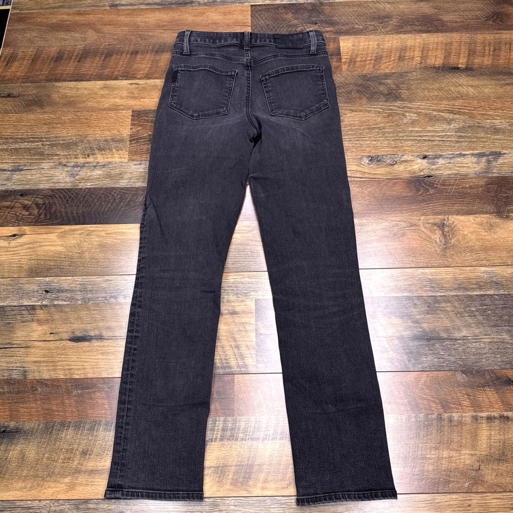 Paige Paige Jeans Slim Womens 26 Black High Rise Stretch Denim 5-Pocket Logo Straight City Vintage: No Mens Womens Size 26" / US 2 / IT 38 - 2 Thumbnail