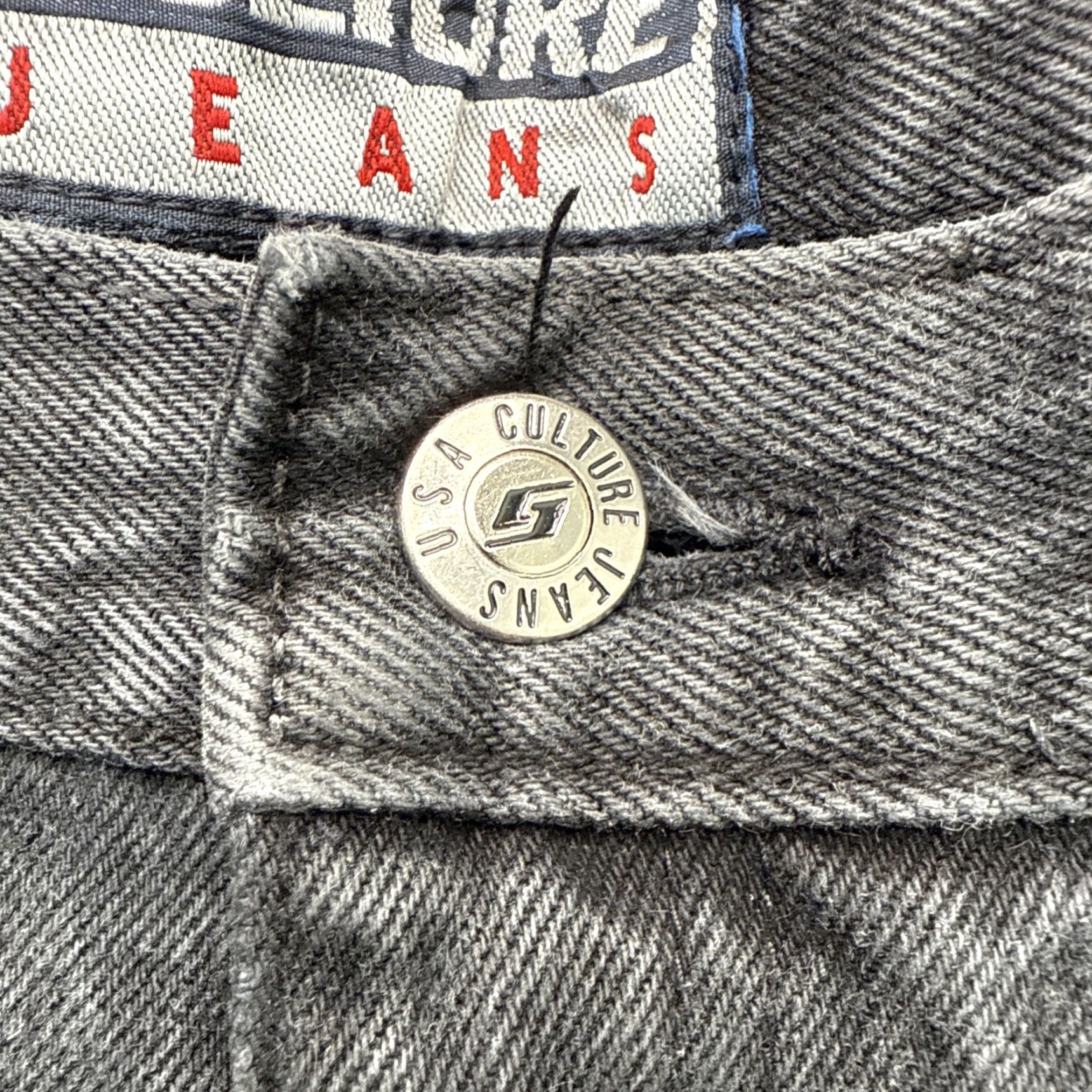 Vintage VINTAGE Culture Jeans Carpenter Jeans Men 36x32 Baggy Wide-Leg Gray 90s Grunge Hip Hop Punk Skater Mens Jeans Size US 36 / EU 52 - 4 Thumbnail
