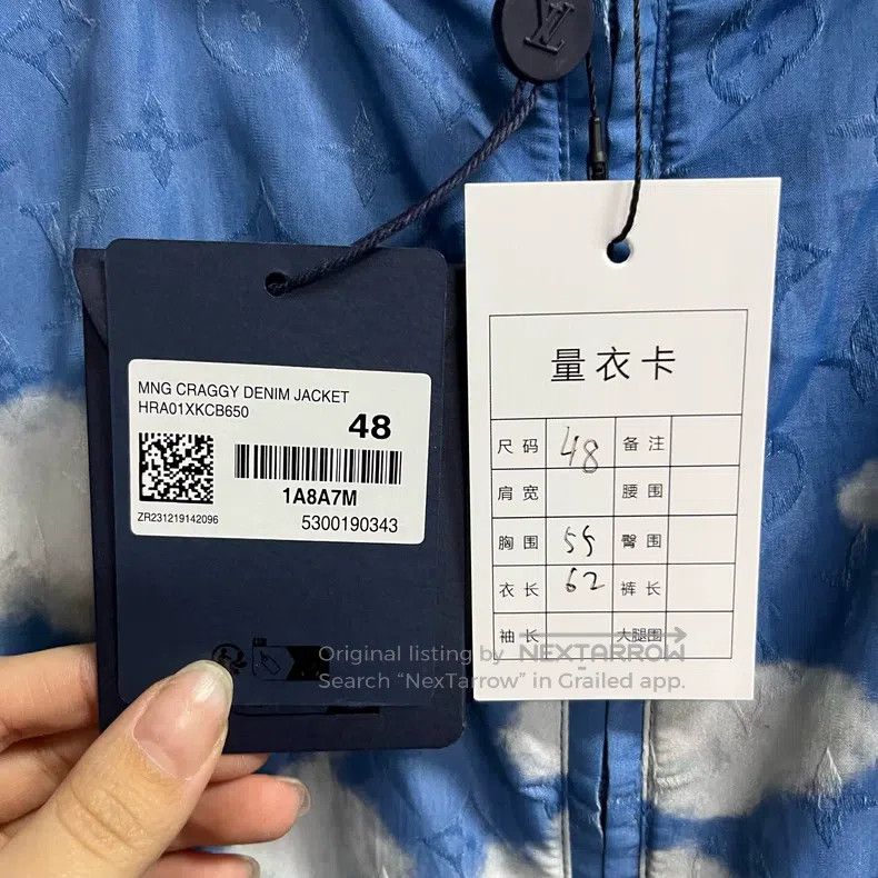 Louis Vuitton Louis Vuitton Sky Blue Sky White Cloud Hooded Logo Jacket Size US M / EU 48-50 / 2 - 2 Thumbnail