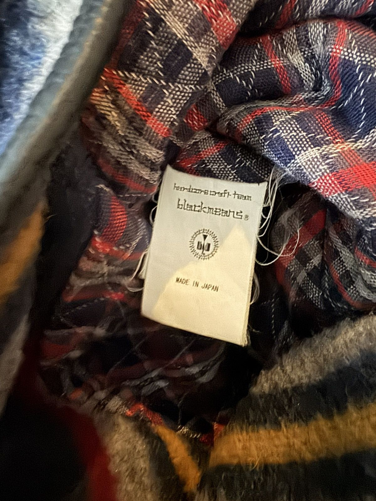Blackmeans BLACKMEANS WOOL BLANKET BIKER CLOAK CAPE PONCHO Size US L / EU 52-54 / 3 - 4 Thumbnail