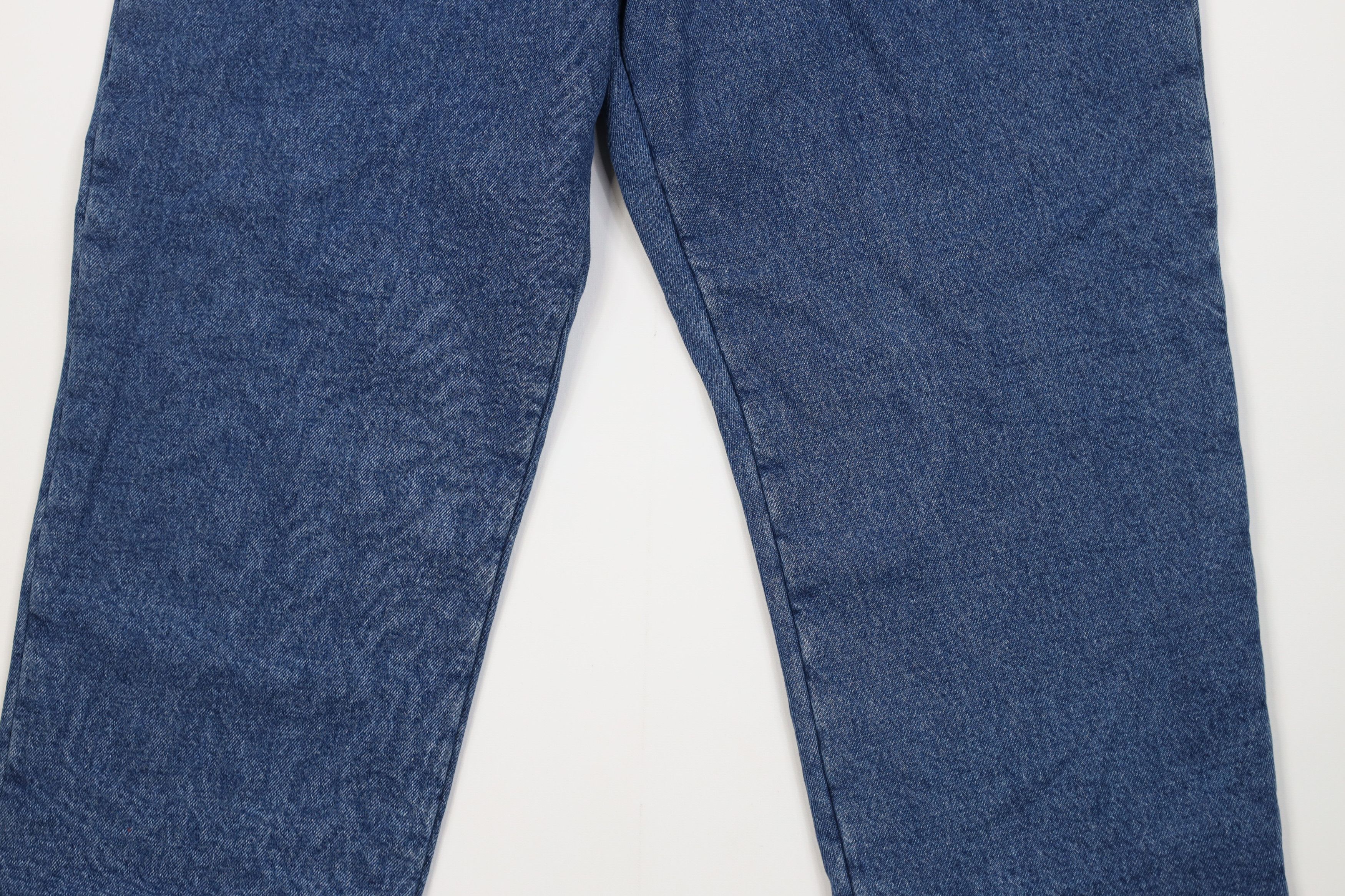 L.L. Bean Vintage LL Bean Fleece Lined Heavy Wide Leg Denim Jeans Blue Size US 40 / EU 56 - 4 Thumbnail