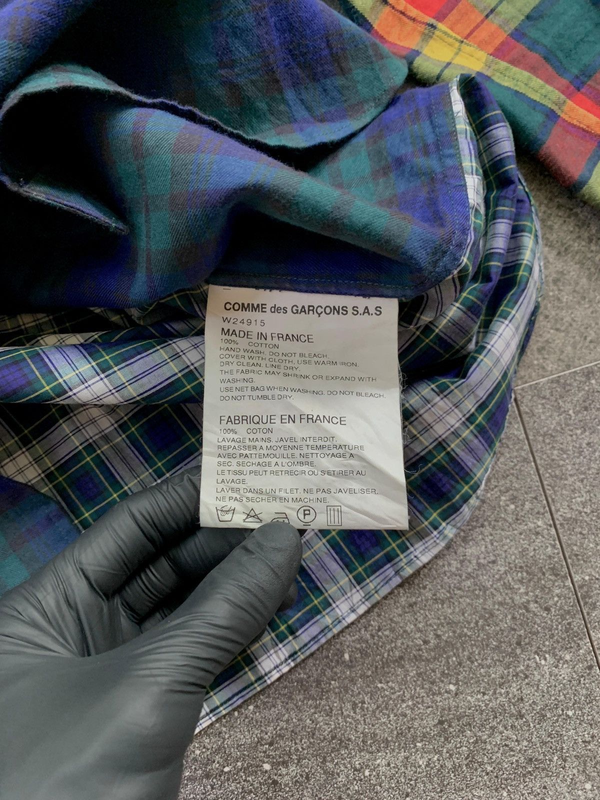 Comme des Garcons SHIRT FREE IMPORT TAX boys Multi Color Plaid Shirt Size US M / EU 48-50 / 2 - 7 Thumbnail